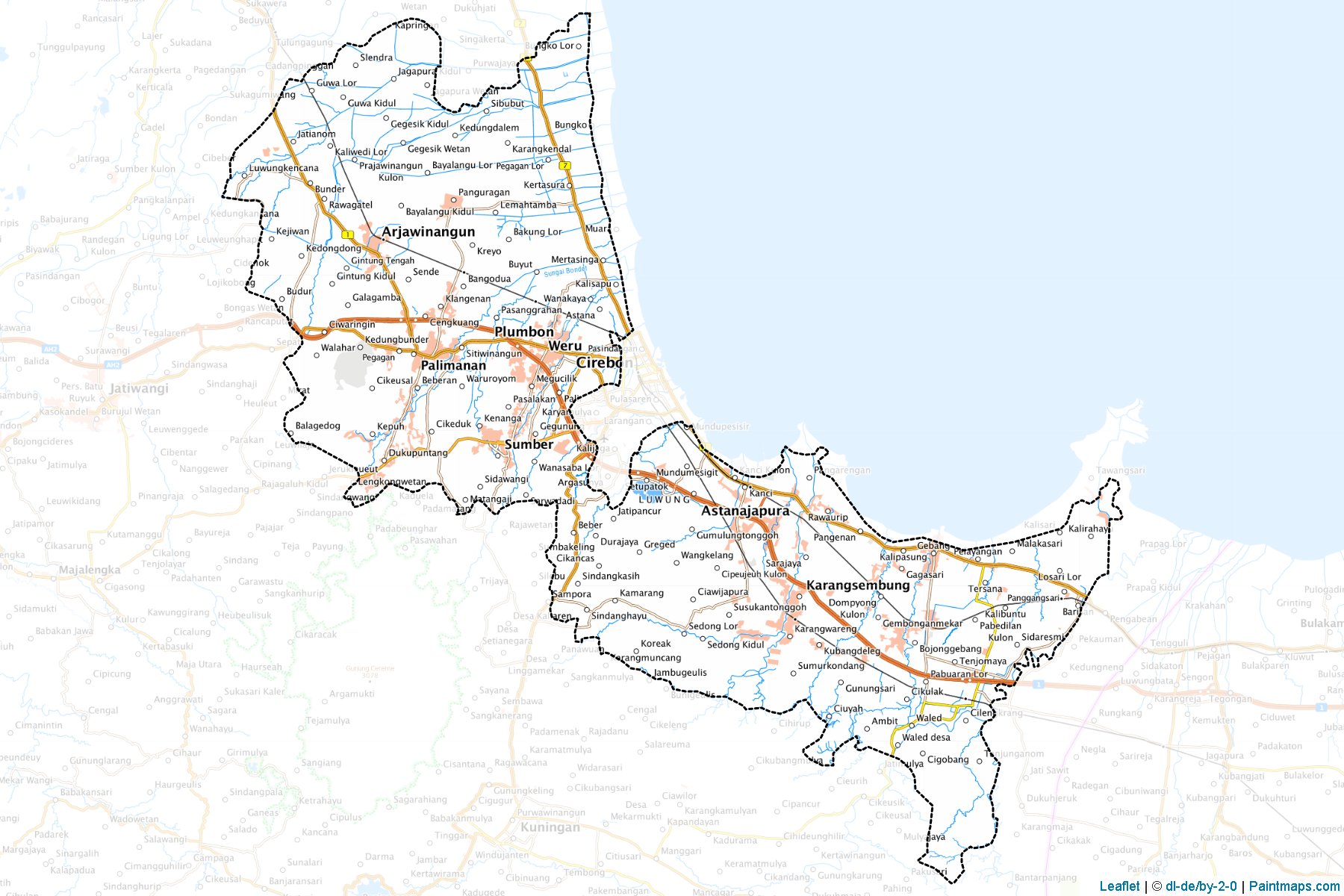 Cirebon (West Java) Map Cropping Samples-1