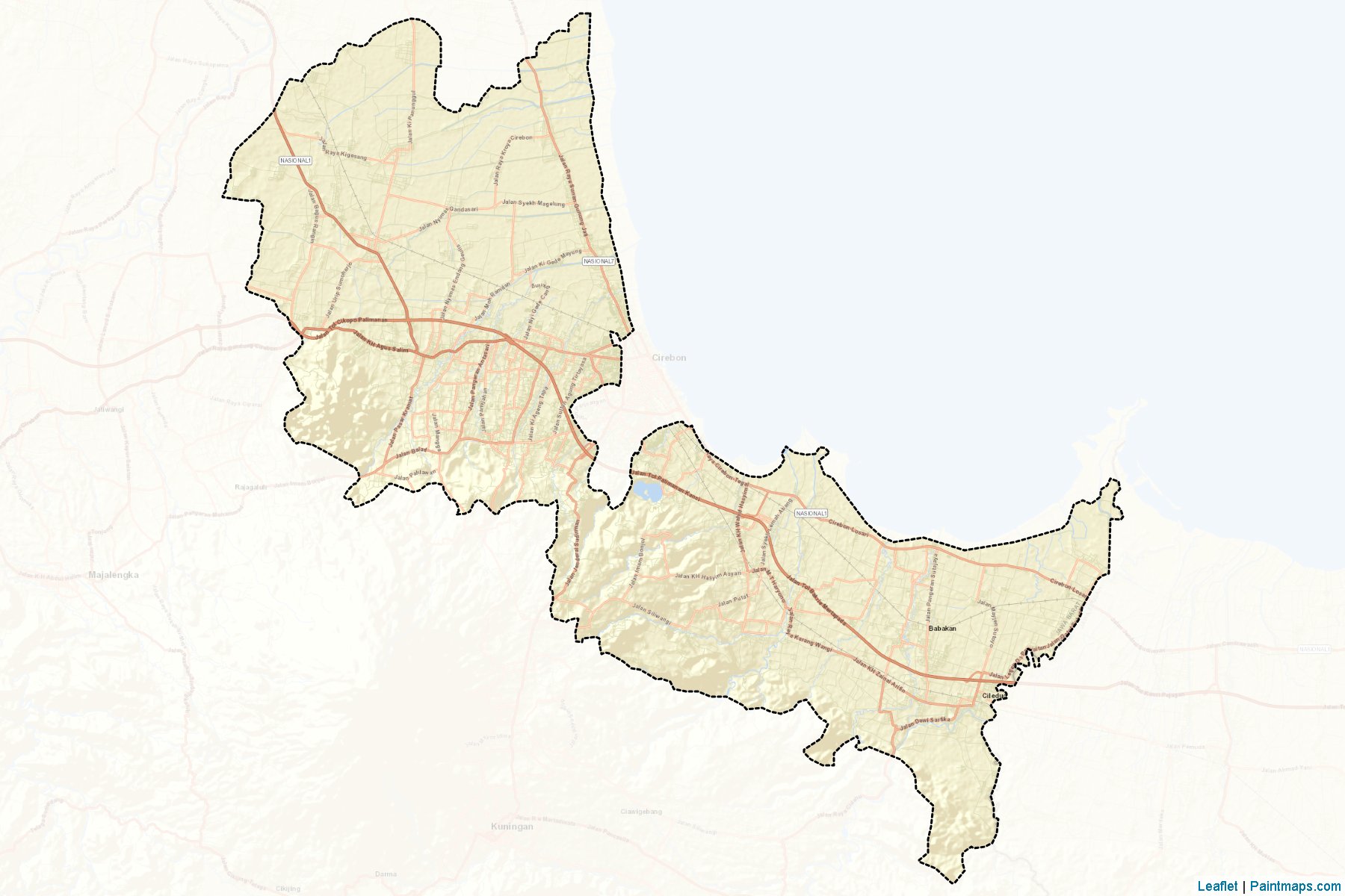 Cirebon (West Java) Map Cropping Samples-2