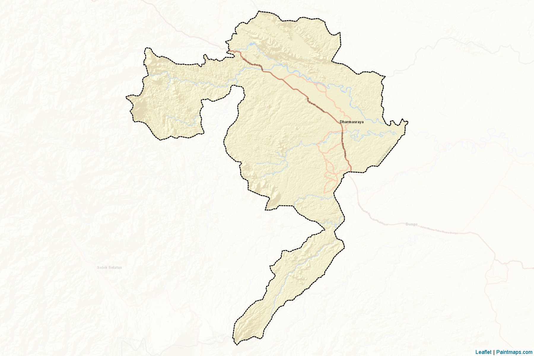 Dharmasraya (West Sumatra) Map Cropping Samples-2