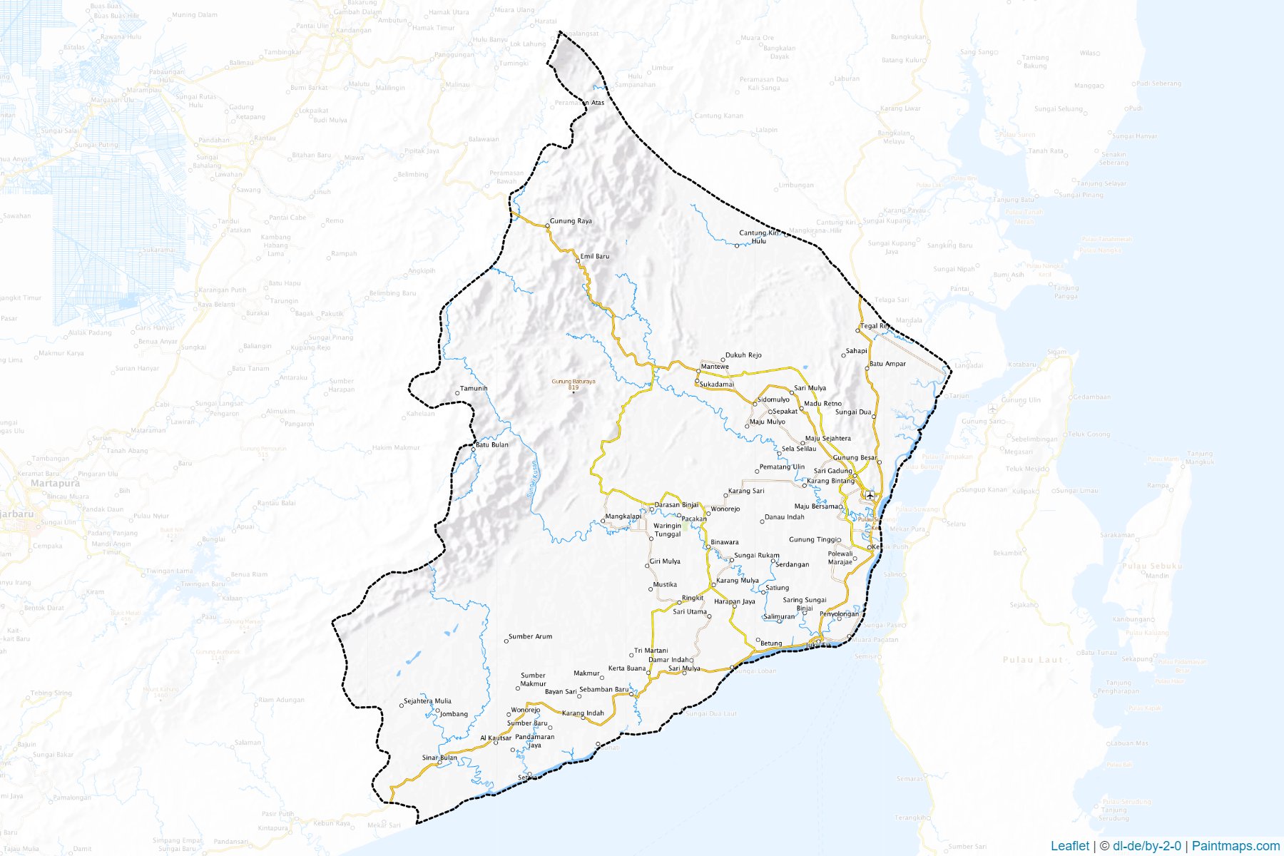 Tanah Bumbu (South Kalimantan) Map Cropping Samples-1