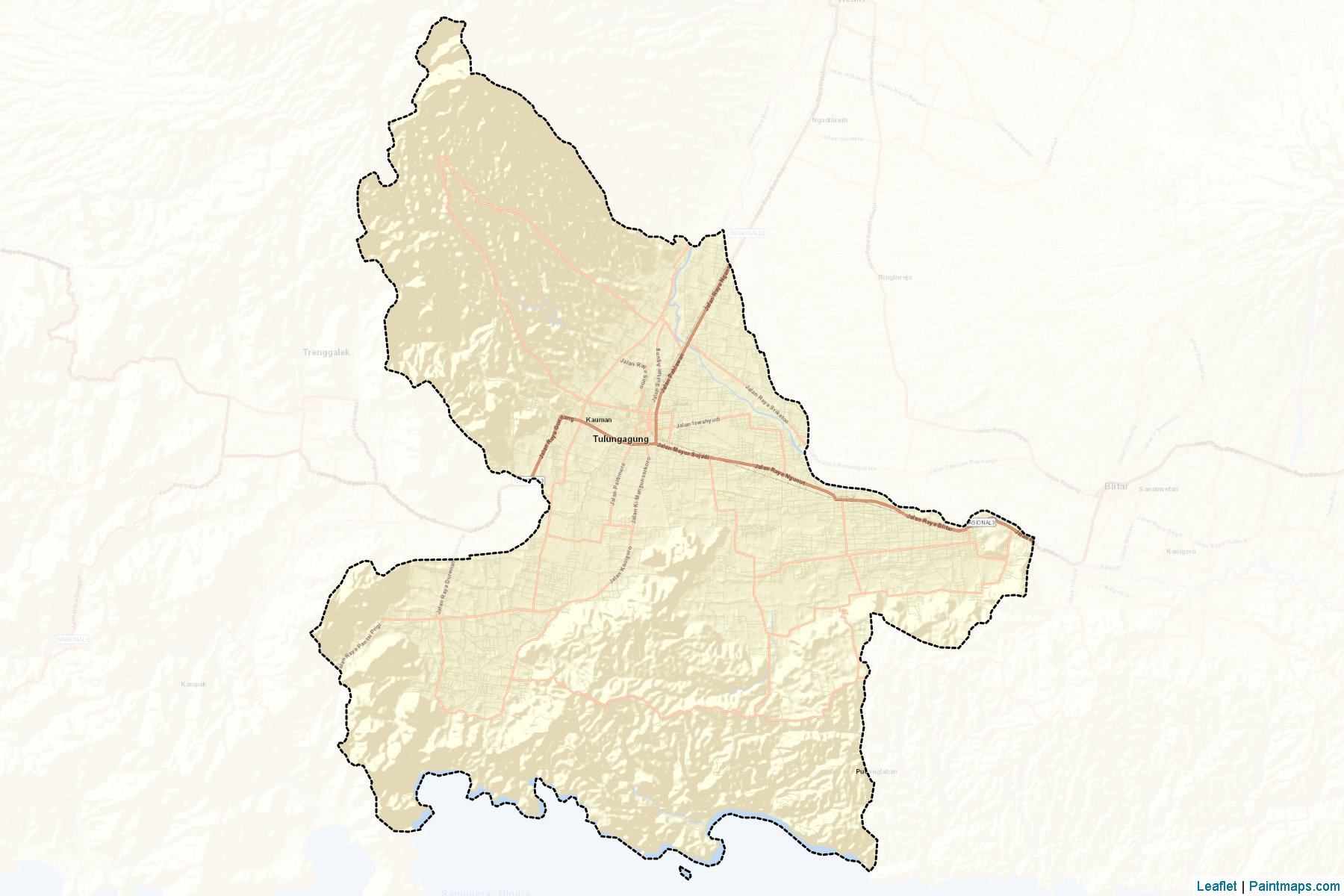 Tulungagung (East Java) Map Cropping Samples-2