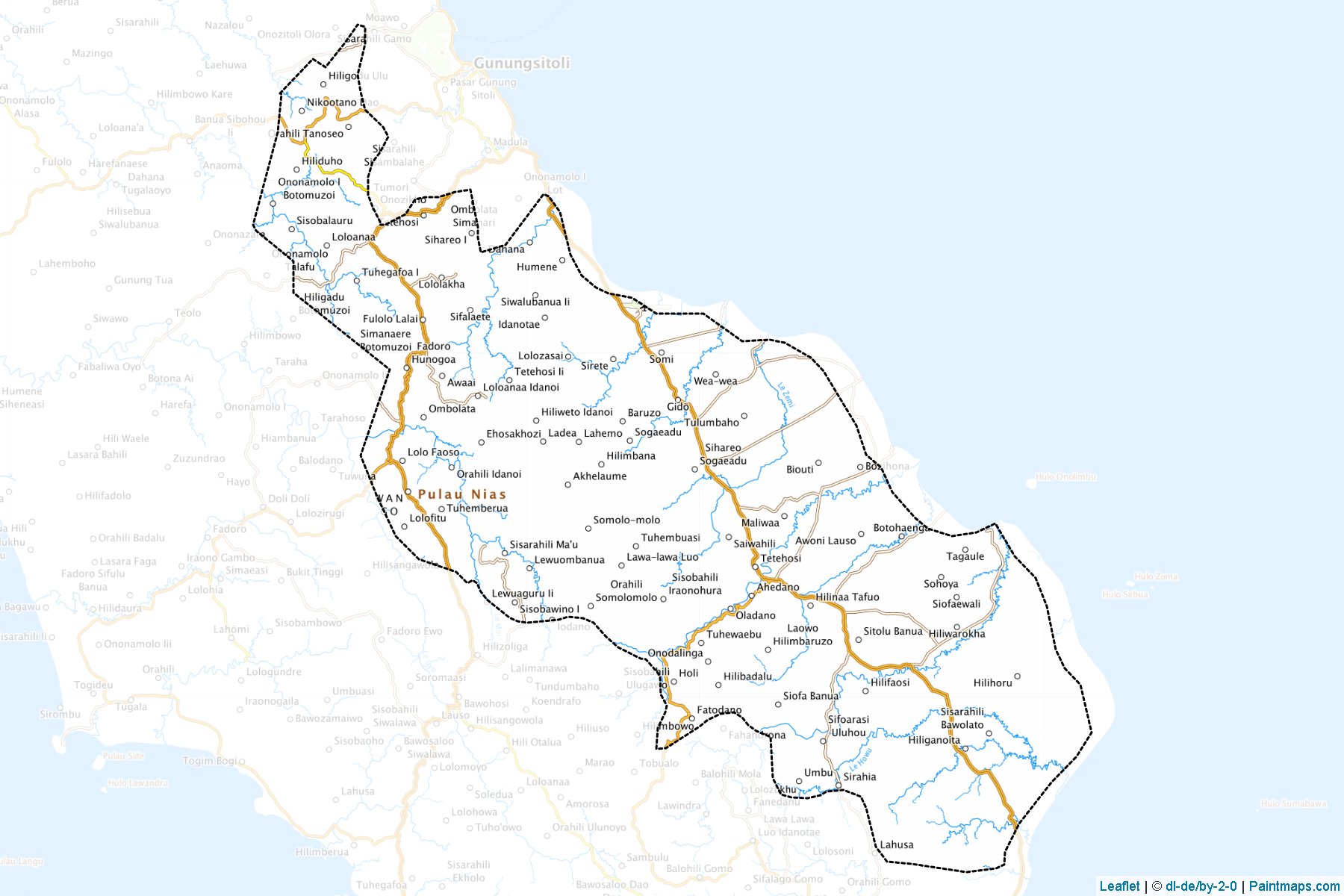 Nias (North Sumatra) Map Cropping Samples-1