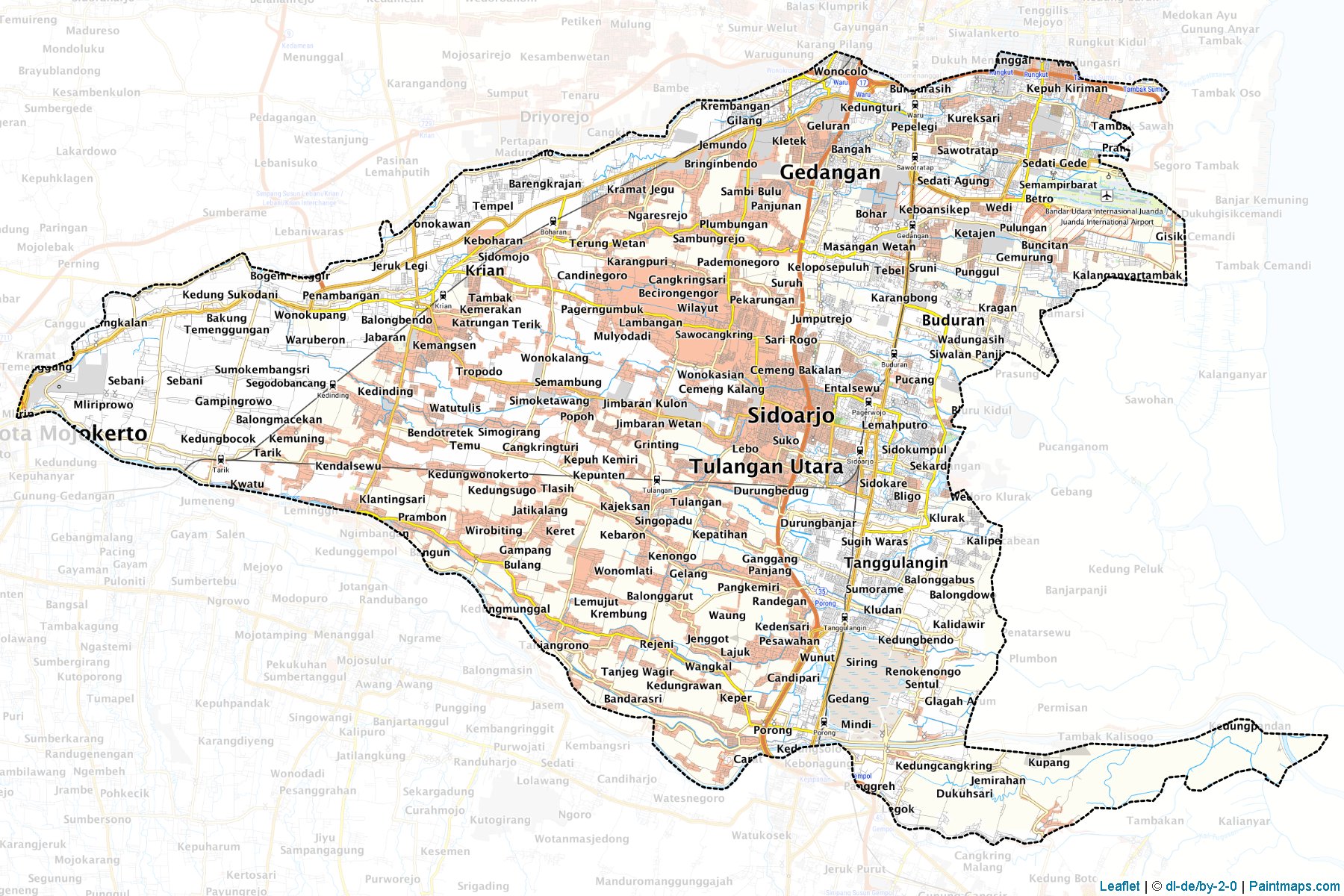 Sidoarjo (East Java) Map Cropping Samples-1