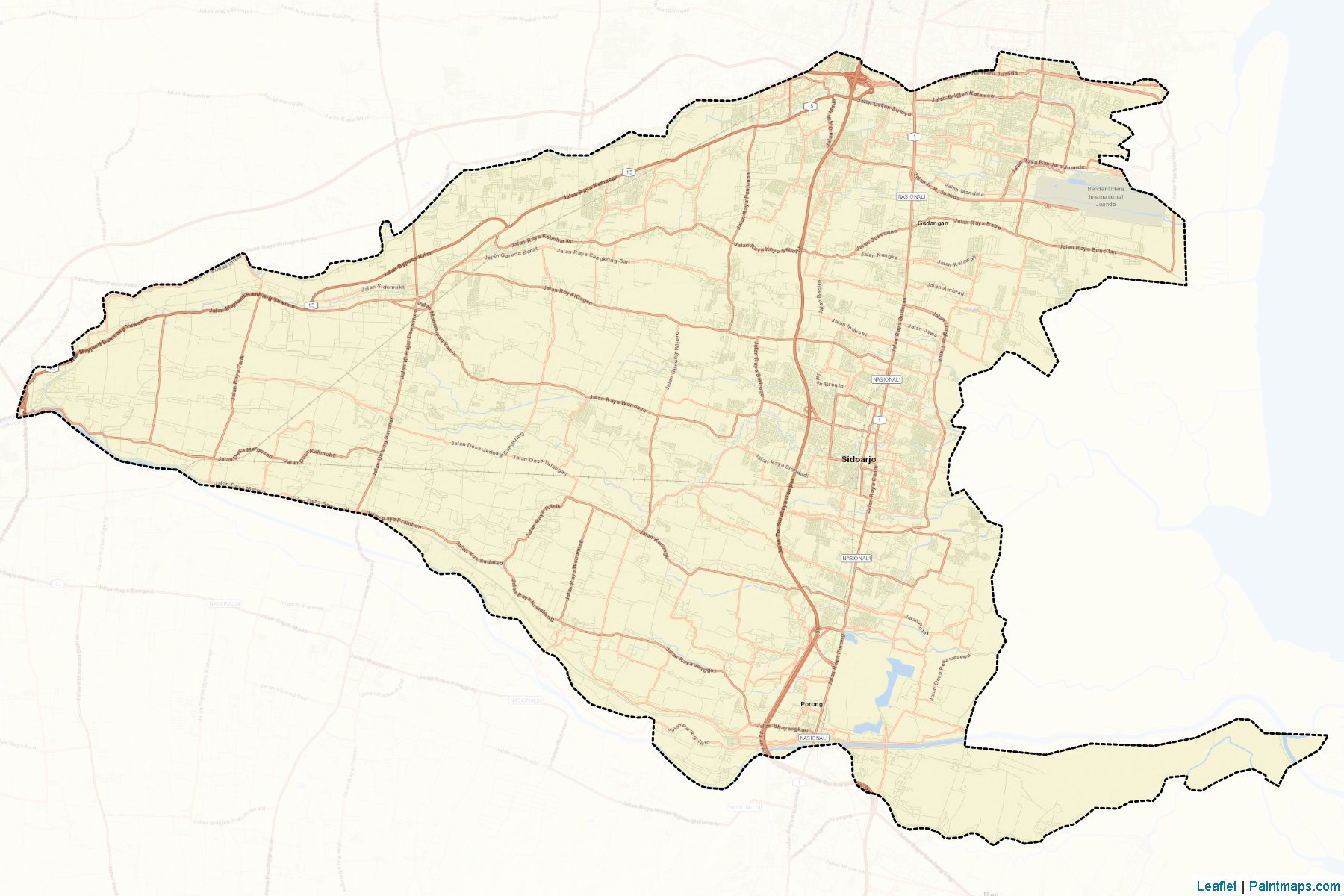 Sidoarjo (East Java) Map Cropping Samples-2