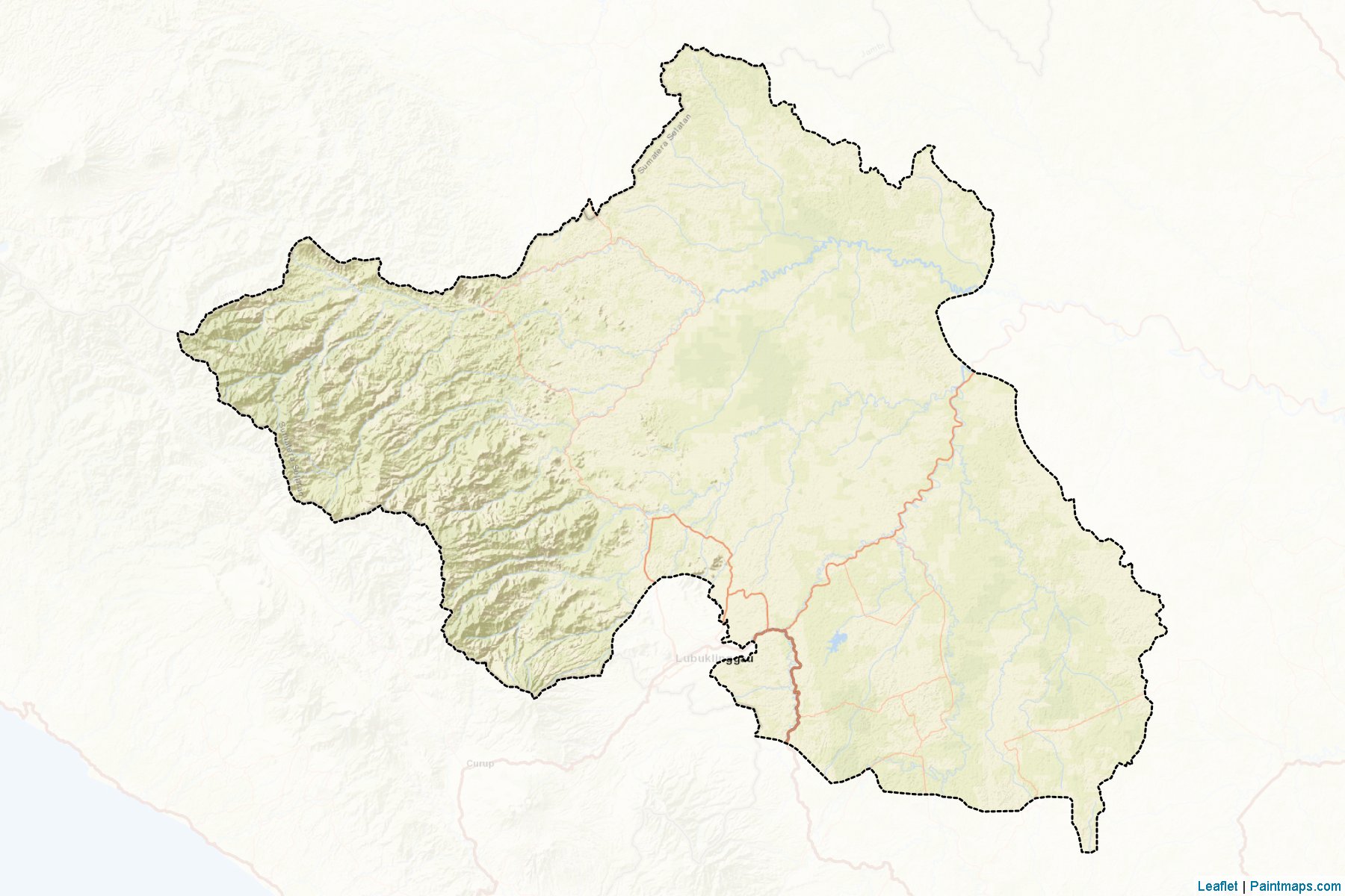 Muestras de recorte de mapas Musi Rawas (Sumatera Selatan)-2