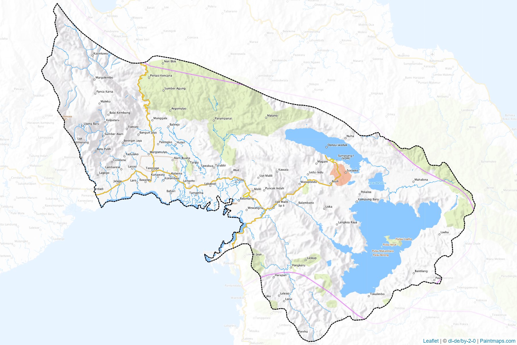 Luwu Timur (South Sulawesi) Map Cropping Samples-1