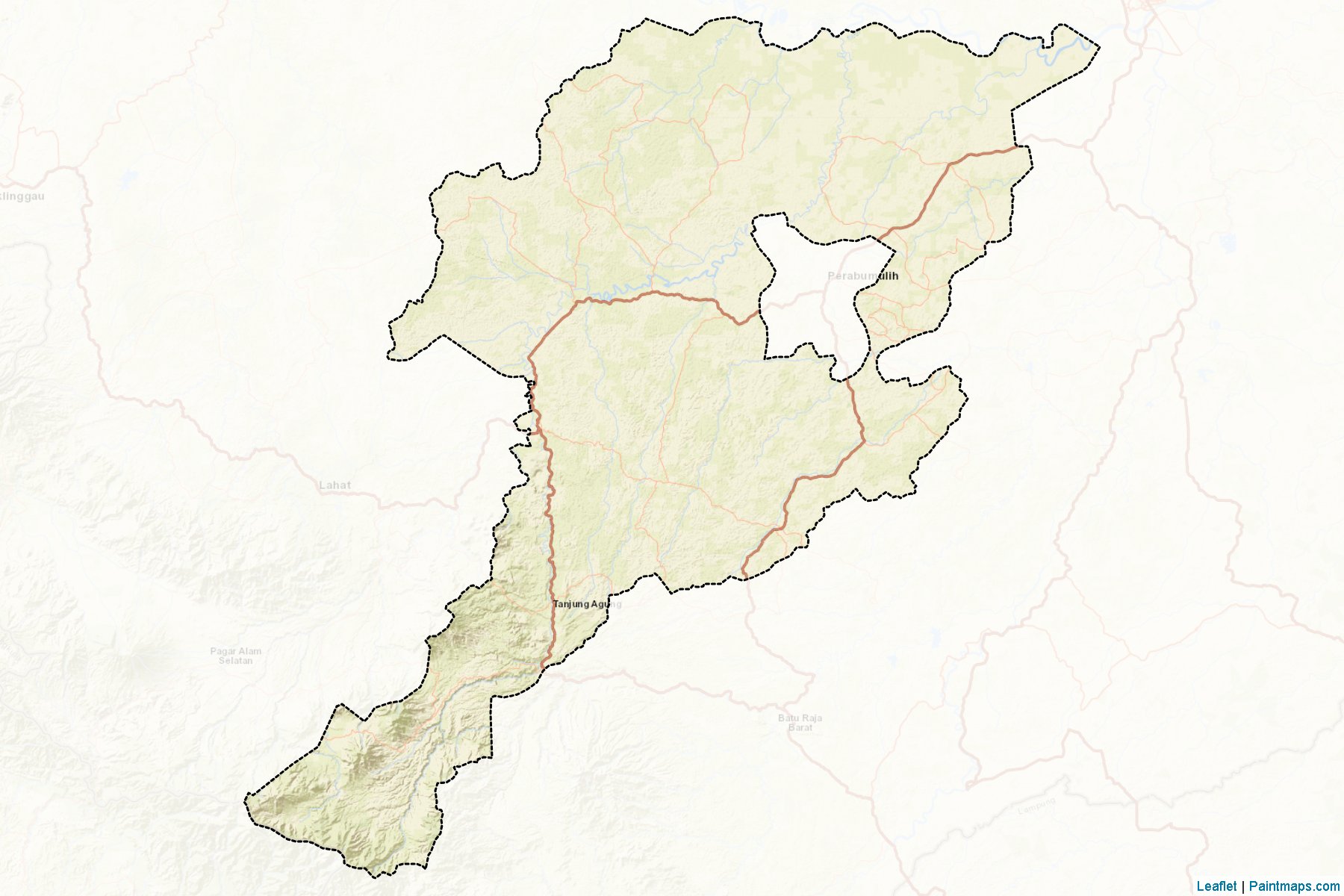 Muara Enim (South Sumatra) Map Cropping Samples-2