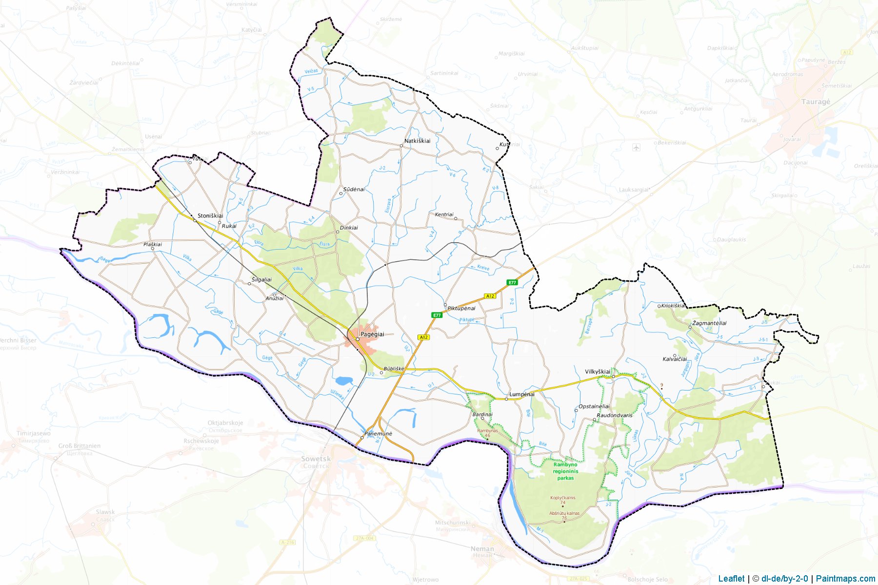 Pagegiai (Taurage) Map Cropping Samples-1