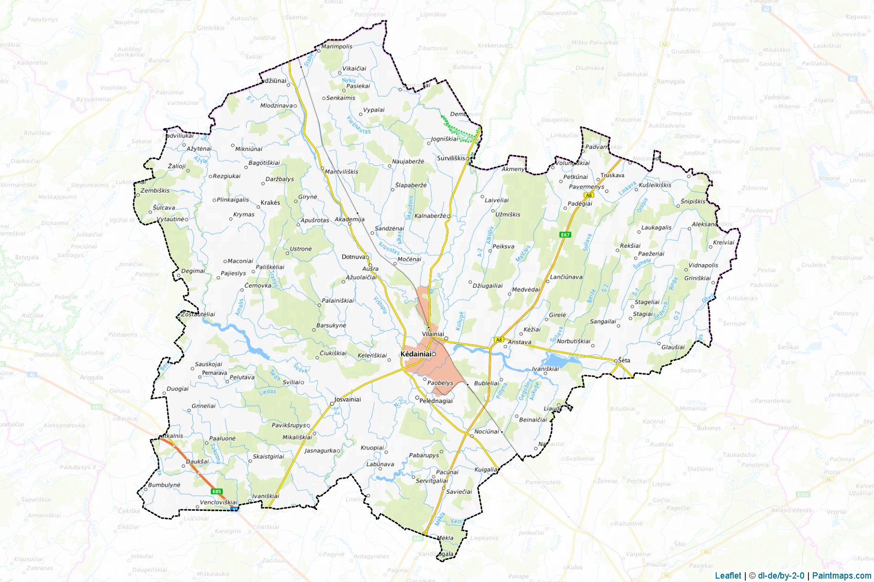 Kedainiai (Kaunas County) Haritası Örnekleri-1