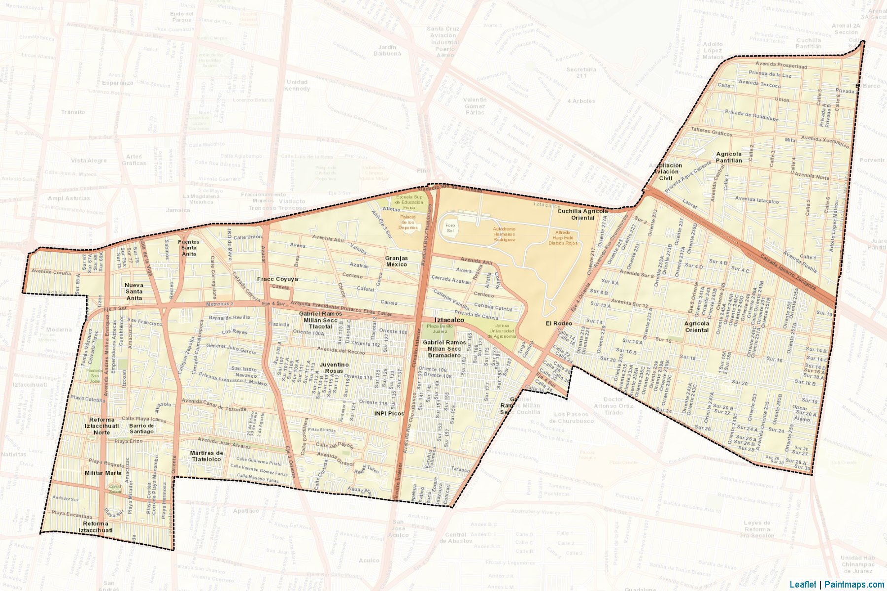 Muestras de recorte de mapas Iztacalco (Ciudad de México)-2