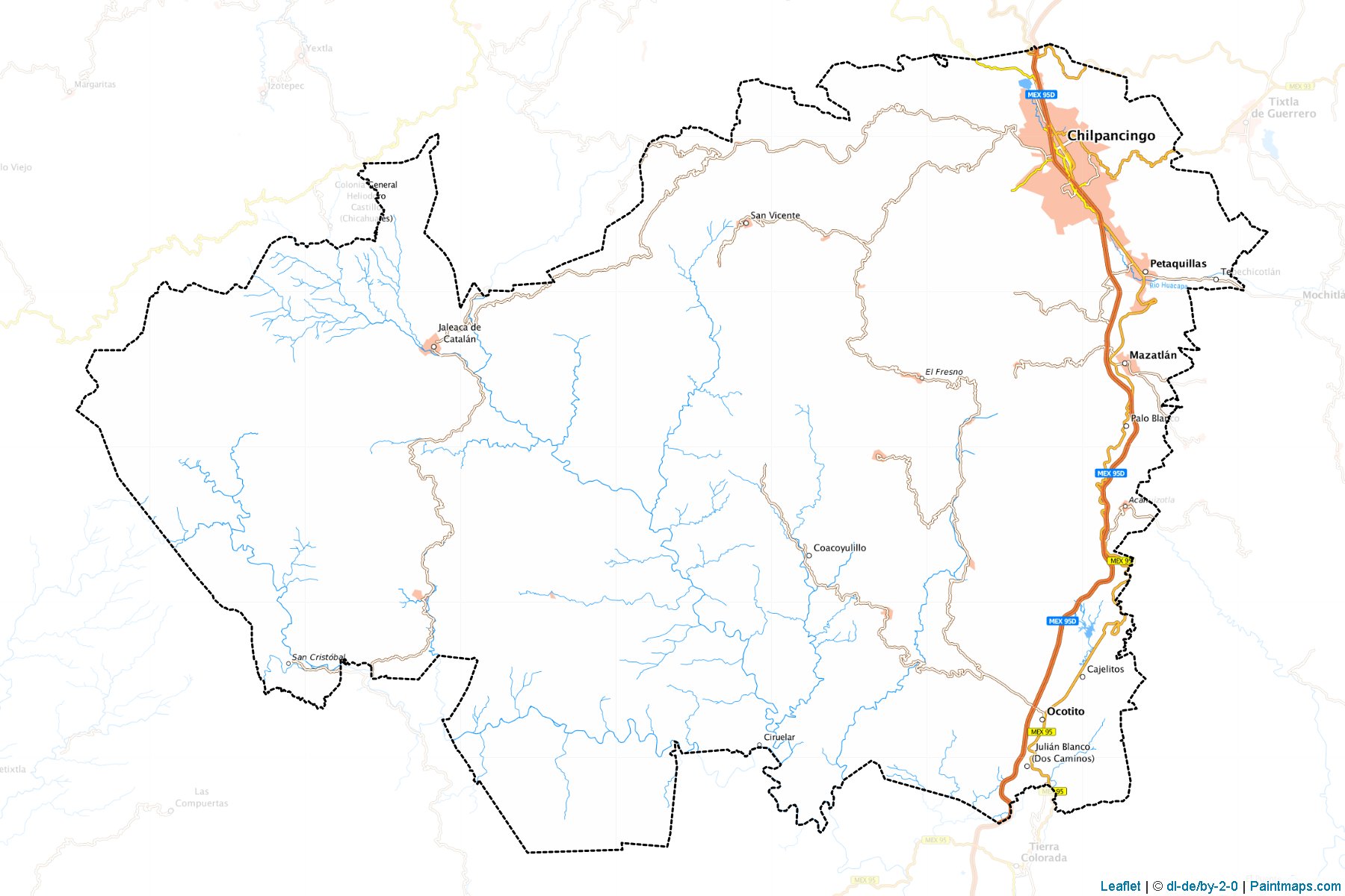 Chilpancingo de los Bravo (Guerrero) Map Cropping Samples-1