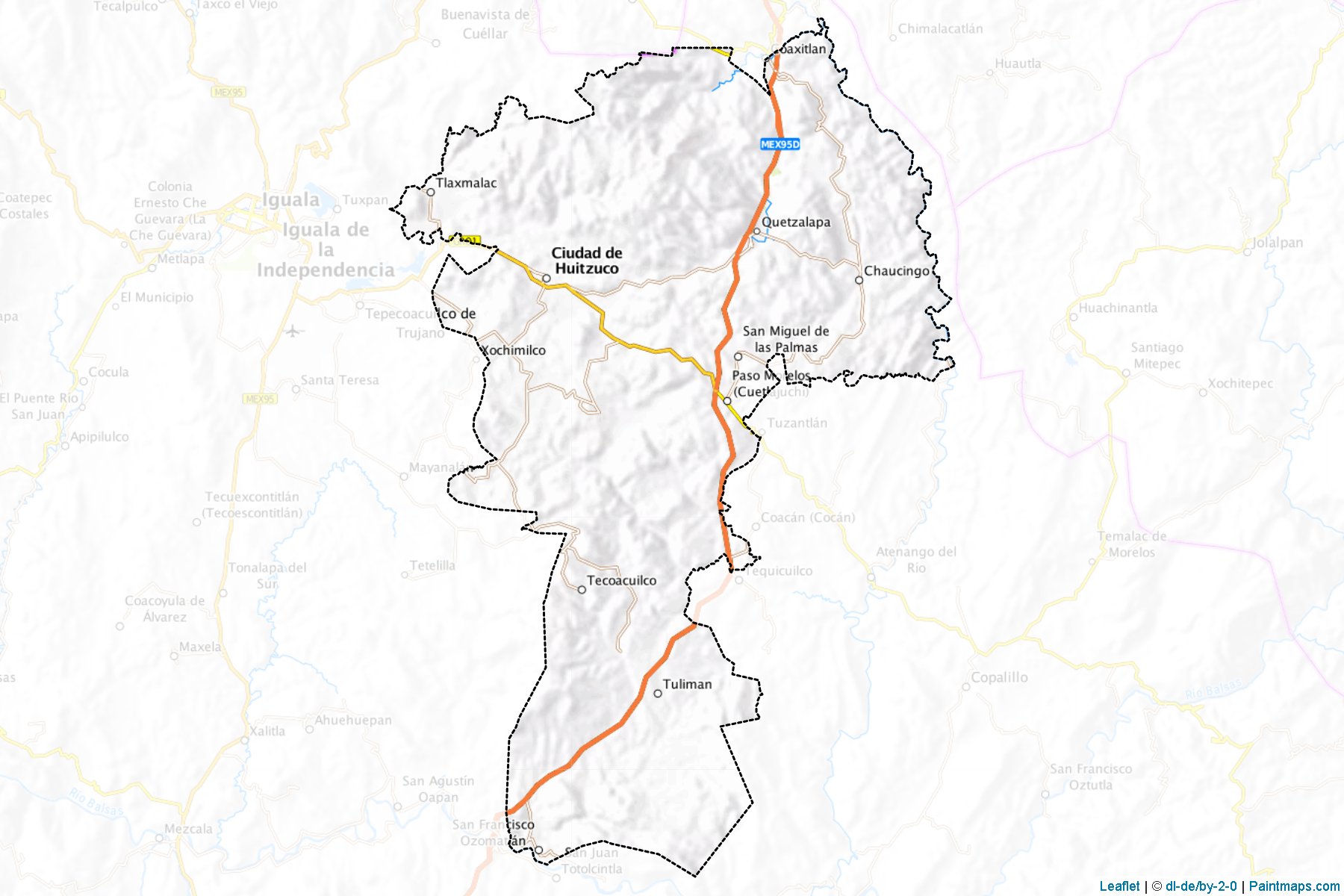 Huitzuco de los Figueroa (Guerrero) Map Cropping Samples-1