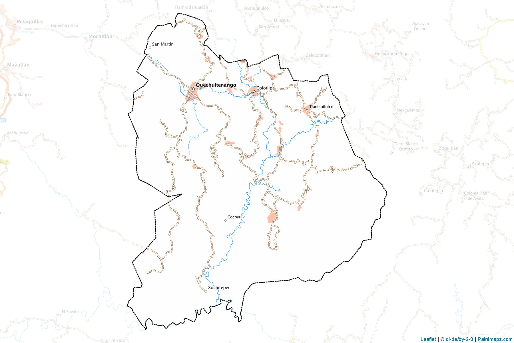 Muestras de recorte de mapas Quechultenango (Guerrero)-1