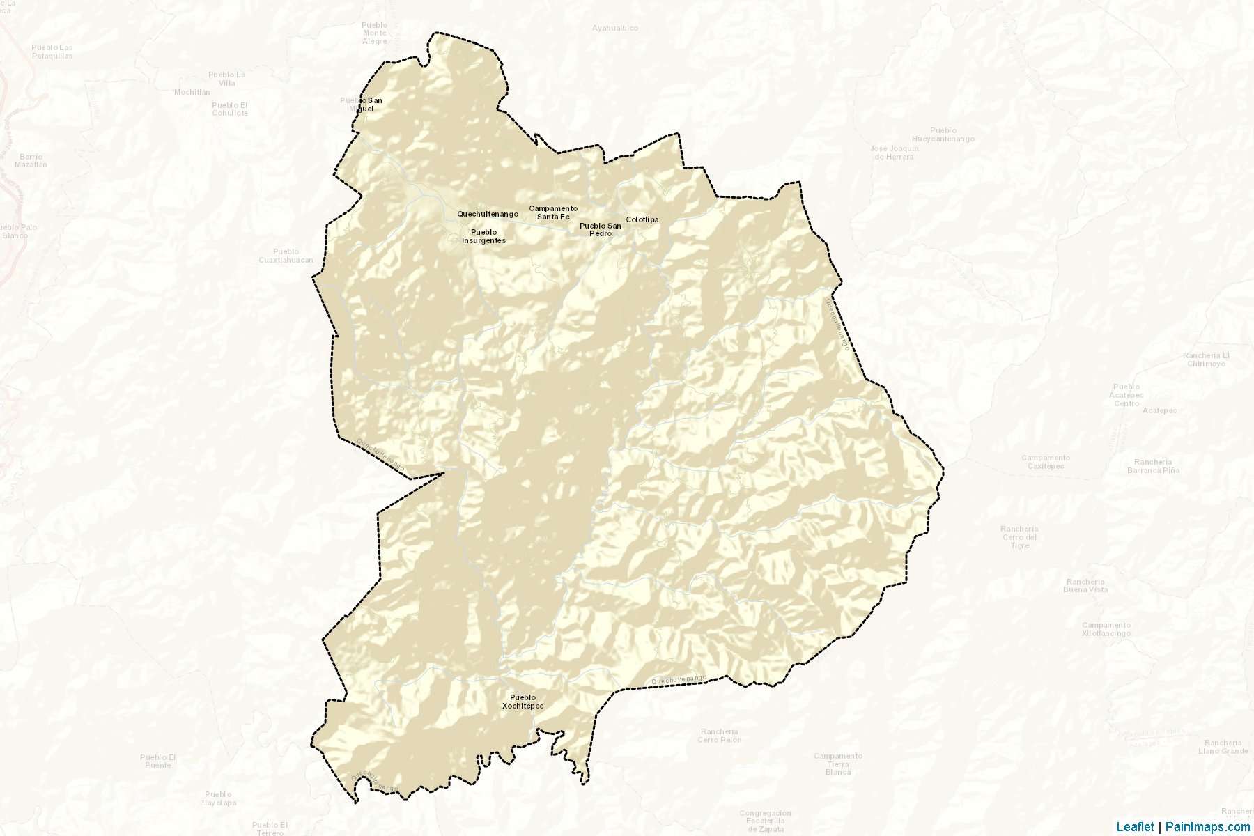 Muestras de recorte de mapas Quechultenango (Guerrero)-2