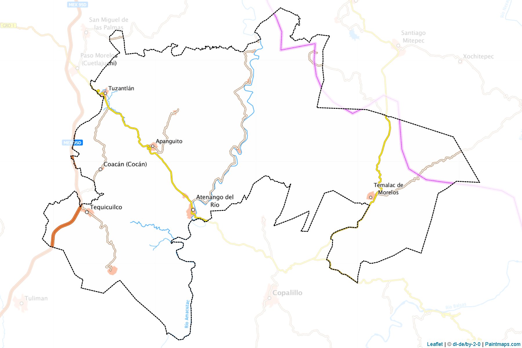 Muestras de recorte de mapas Atenango del Río (Guerrero)-1