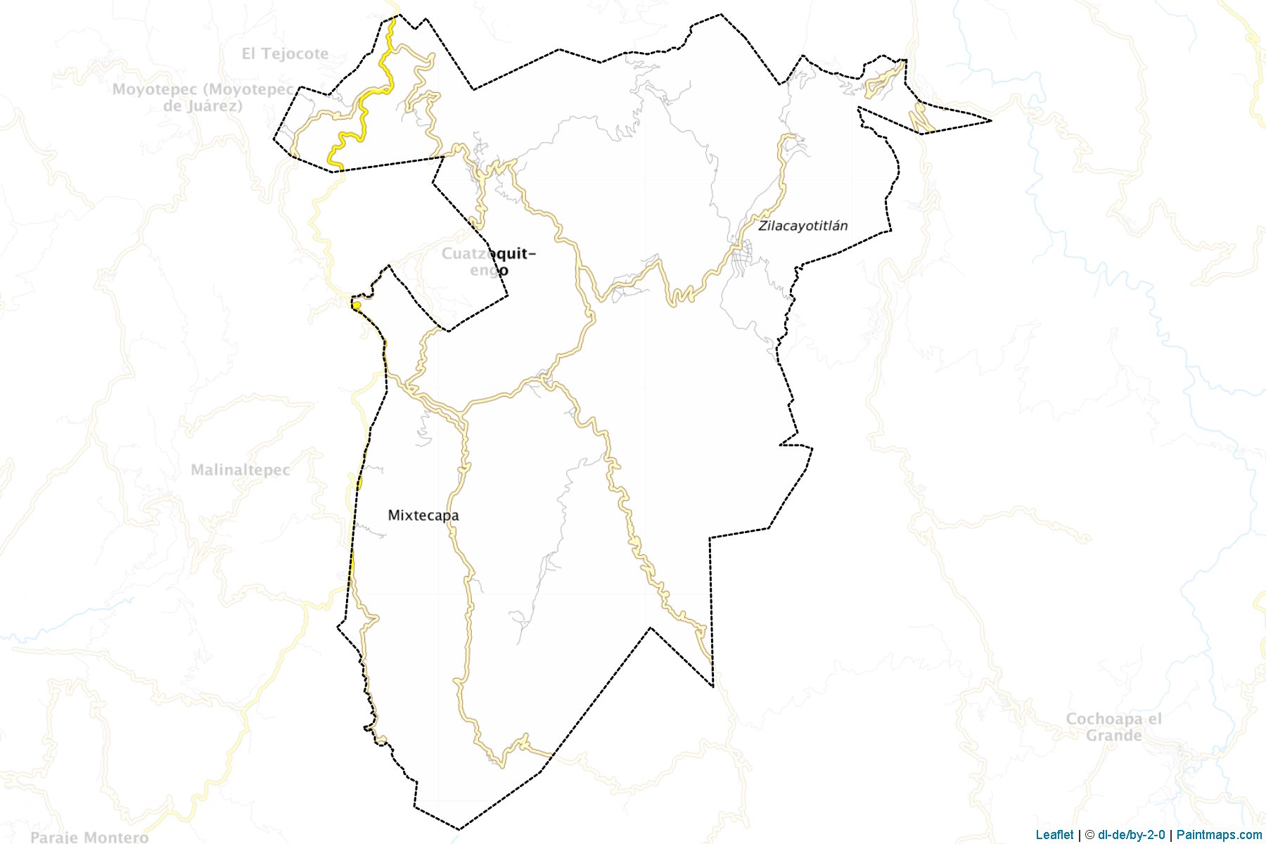 Atlamajalcingo del Monte (Guerrero) Map Cropping Samples-1