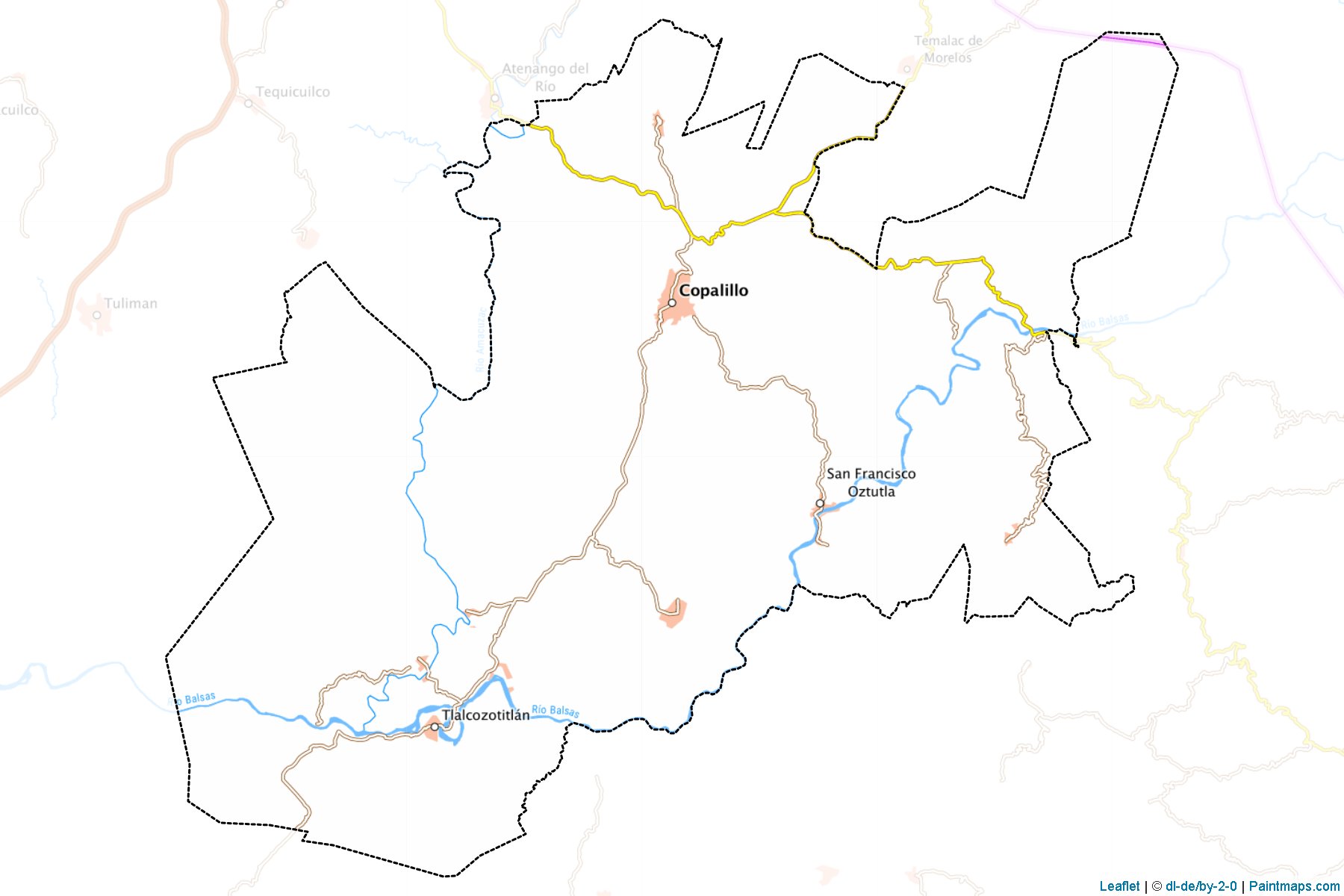 Muestras de recorte de mapas Copalillo (Guerrero)-1