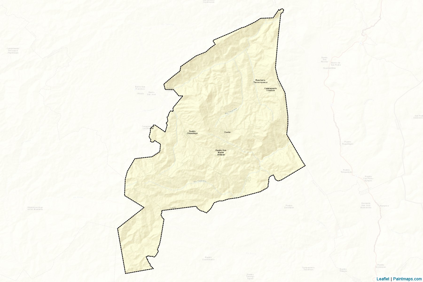 Cualác (Guerrero) Haritası Örnekleri-2