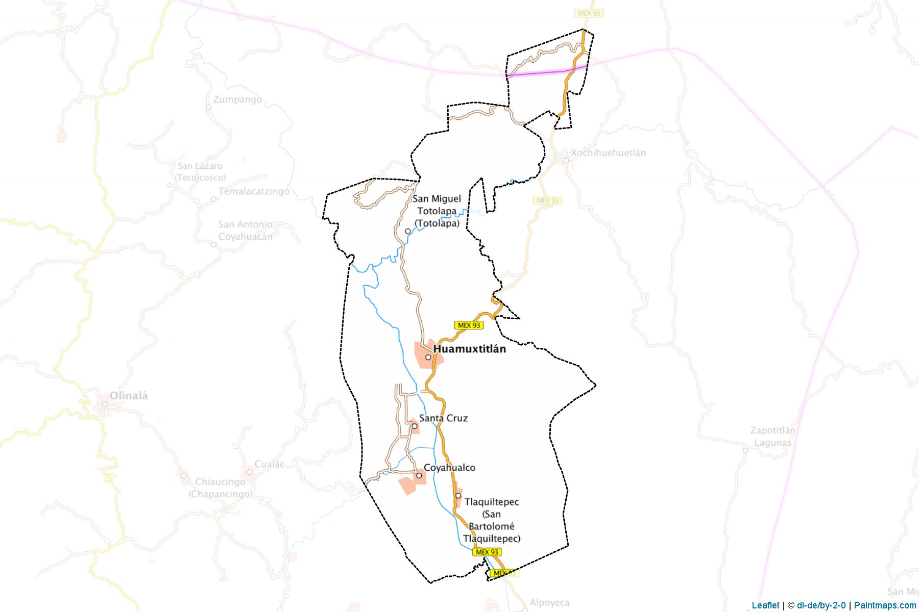 Muestras de recorte de mapas Huamuxtitlán (Guerrero)-1