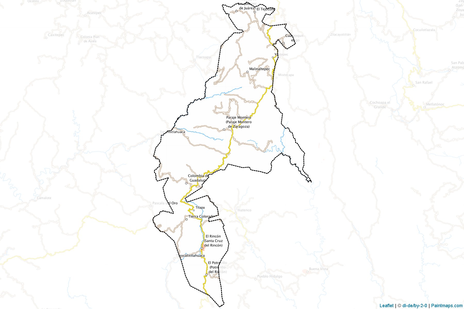 Muestras de recorte de mapas Malinaltepec (Guerrero)-1