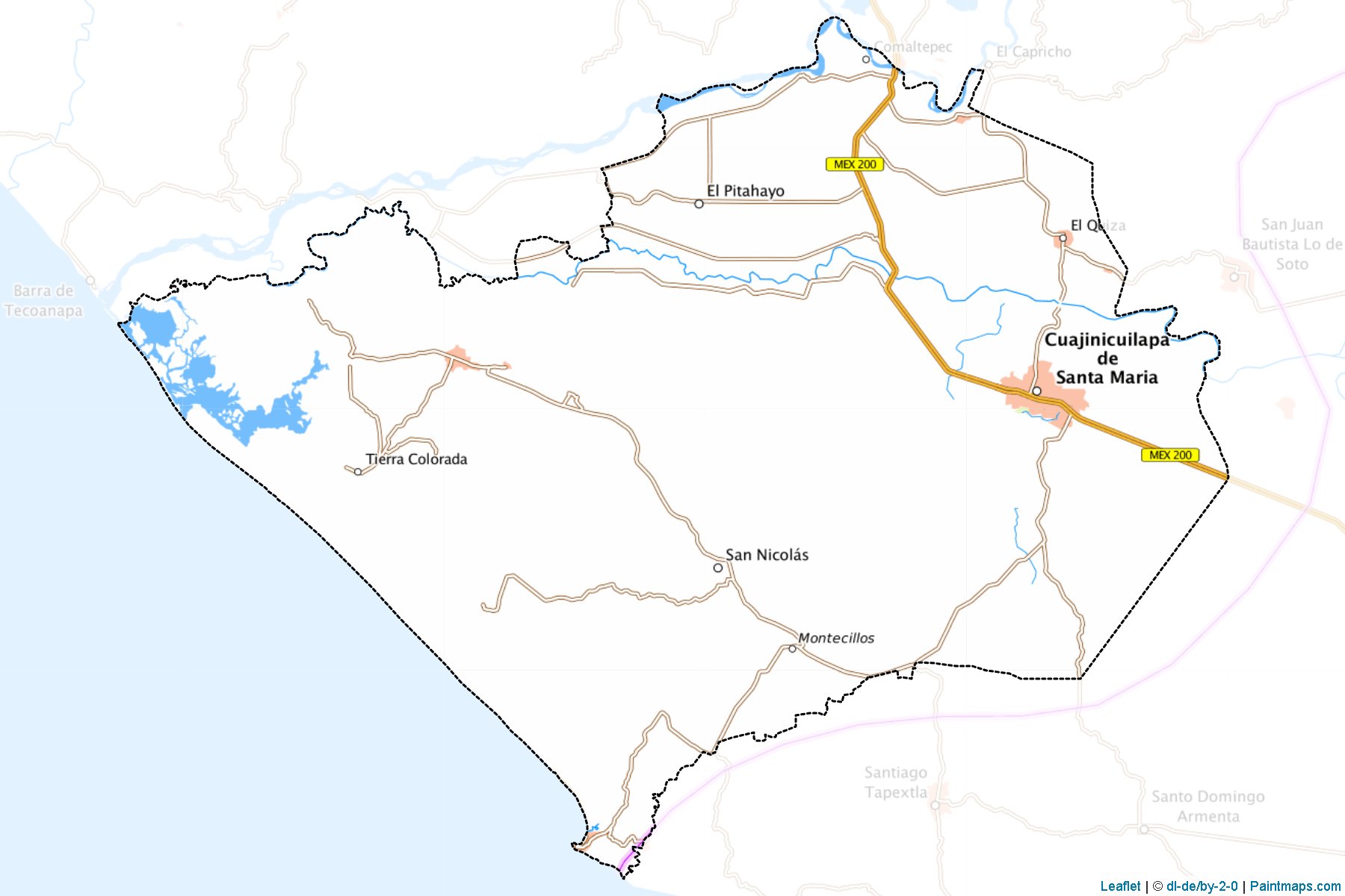 Muestras de recorte de mapas Cuajinicuilapa (Guerrero)-1