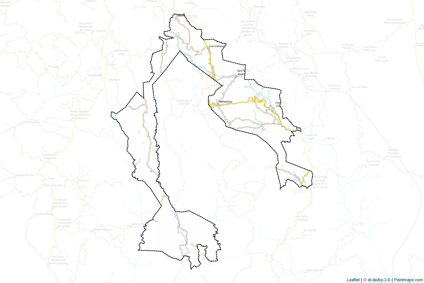 Muestras de recorte de mapas Metlatónoc (Guerrero)-1