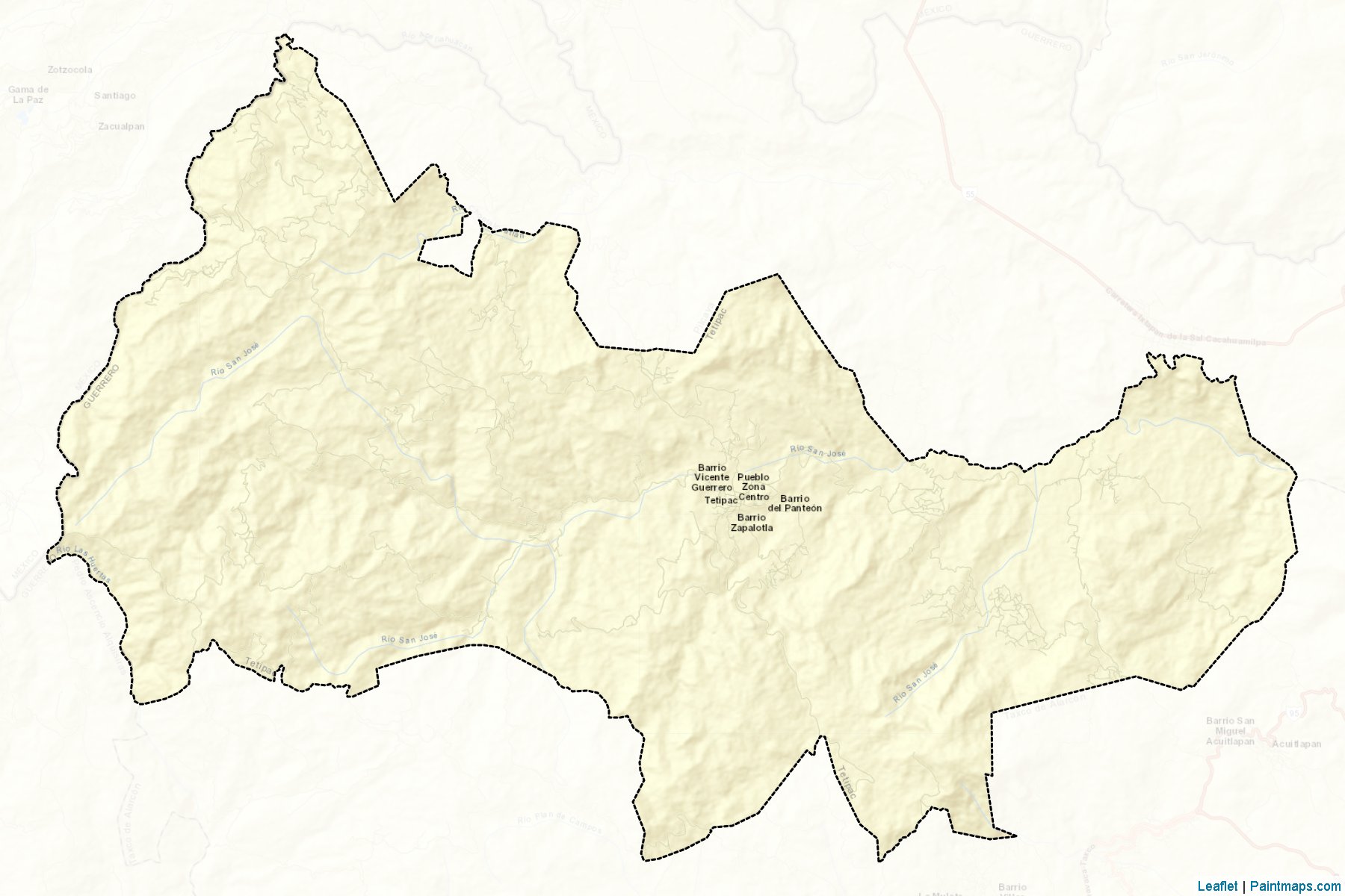 Muestras de recorte de mapas Tetipac (Guerrero)-2