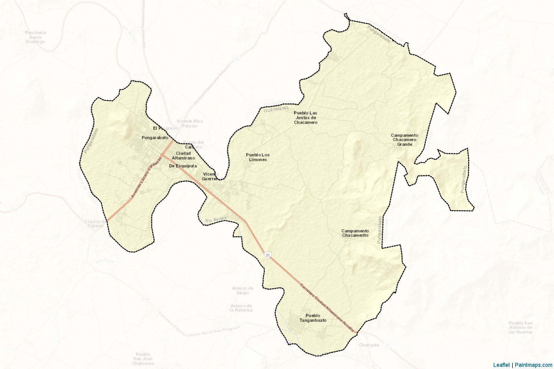 Muestras de recorte de mapas Pungarabato (Guerrero)-2