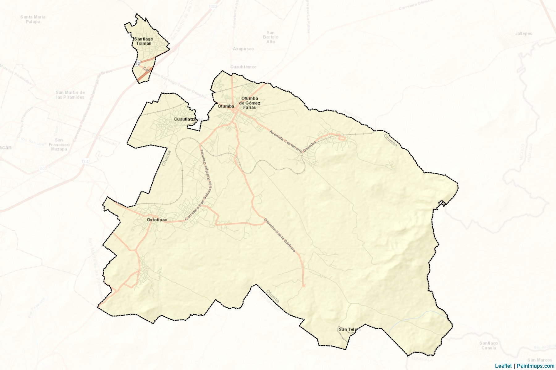 Muestras de recorte de mapas Otumba (México)-2