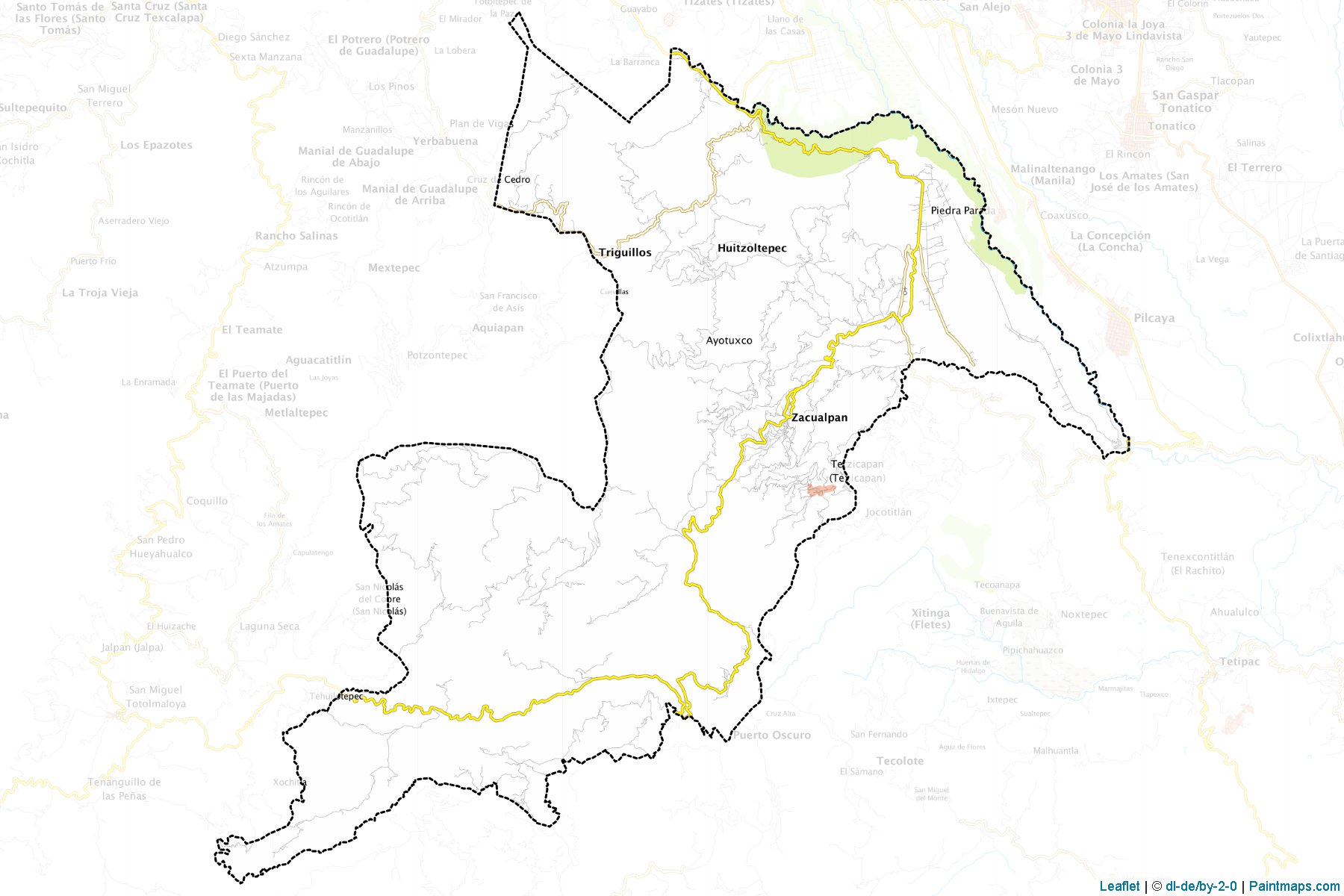 Zacualpan (México) Map Cropping Samples-1