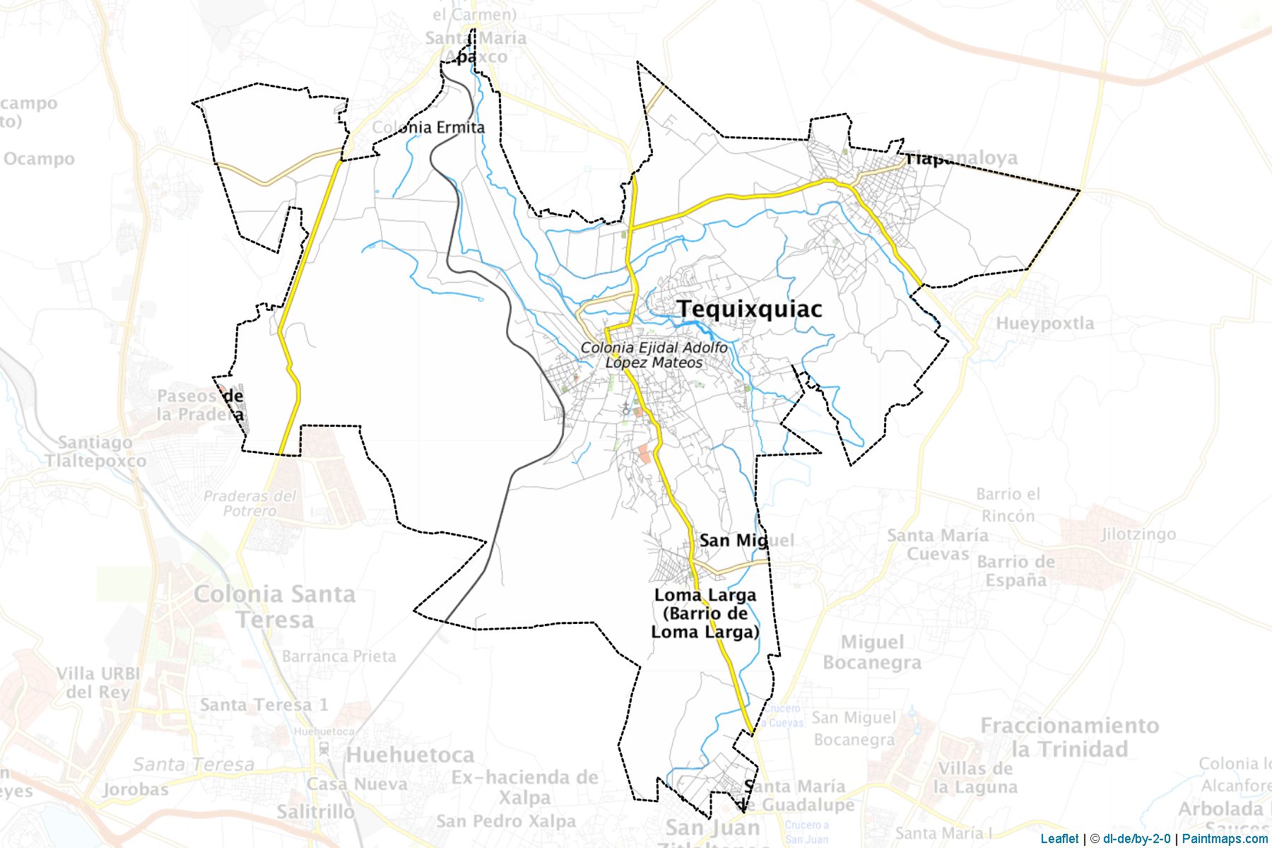 Tequixquiac (México) Map Cropping Samples-1