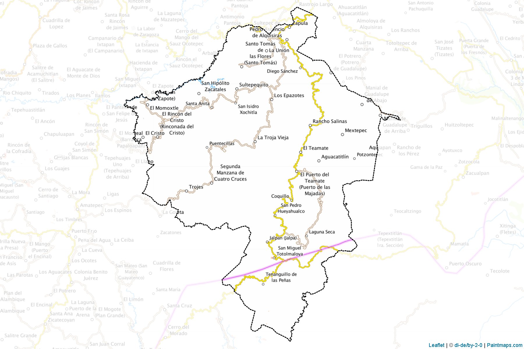 Sultepec (Meksika) Haritası Örnekleri-1