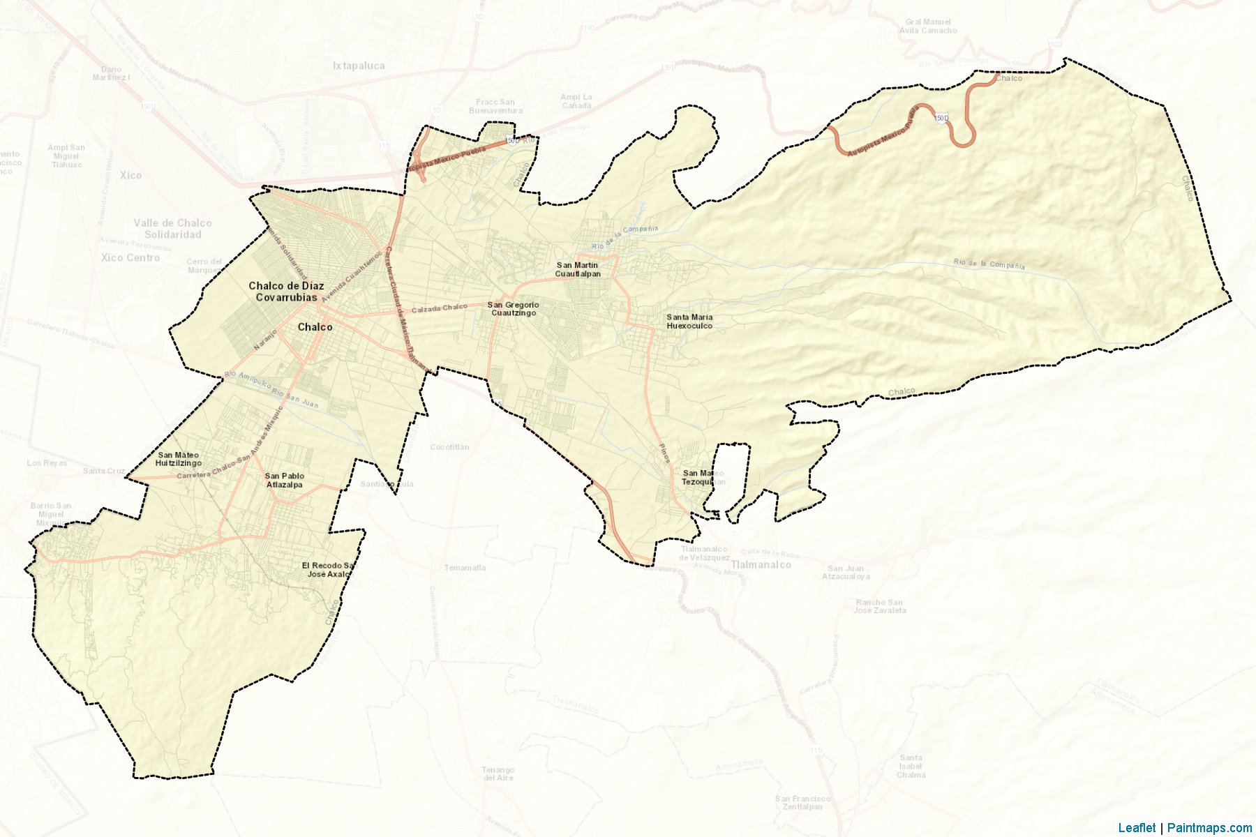 Chalco (México) Map Cropping Samples-2