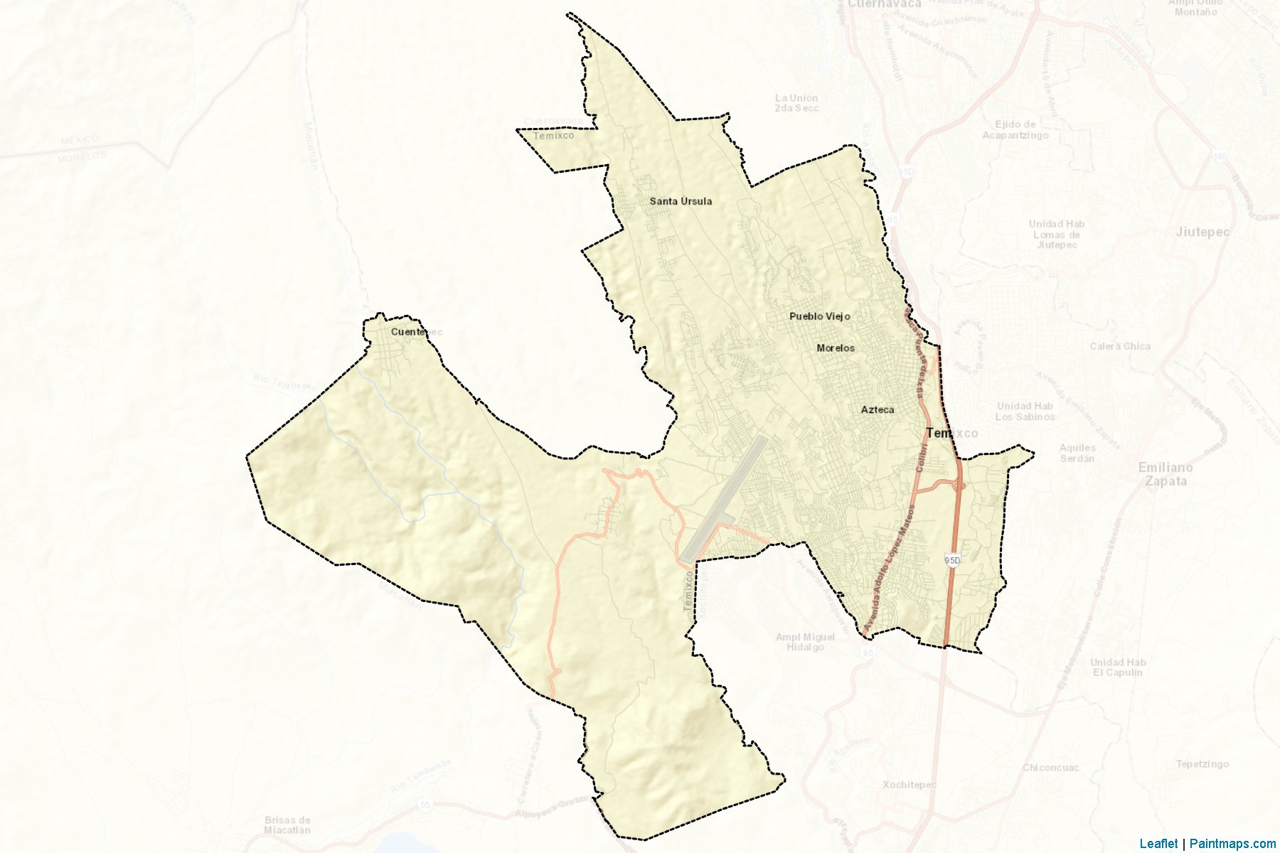 Temixco (Morelos) Map Cropping Samples-2