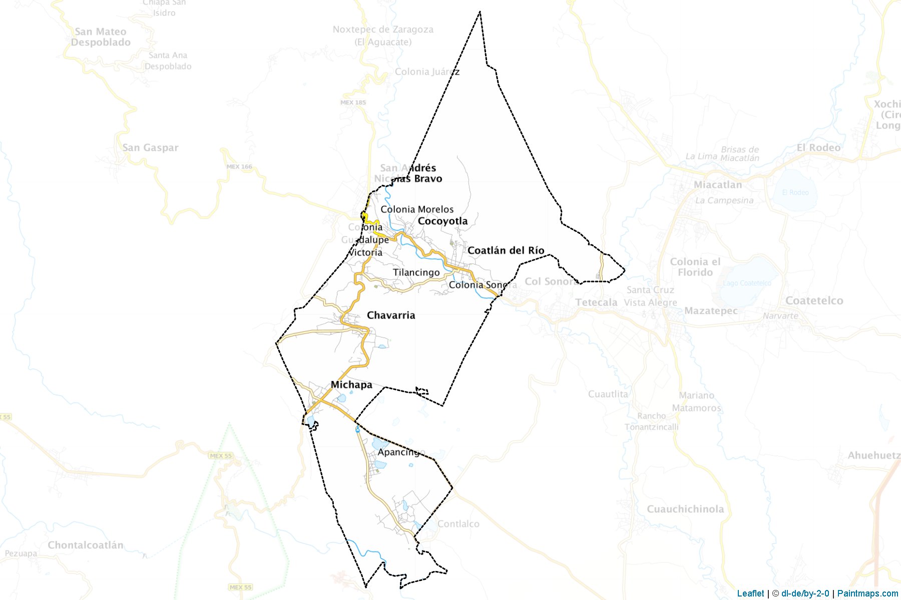 Muestras de recorte de mapas Coatlán del Río (Morelos)-1