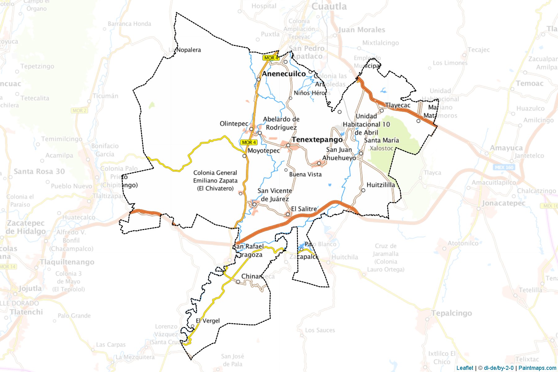 Muestras de recorte de mapas Ayala (Morelos)-1