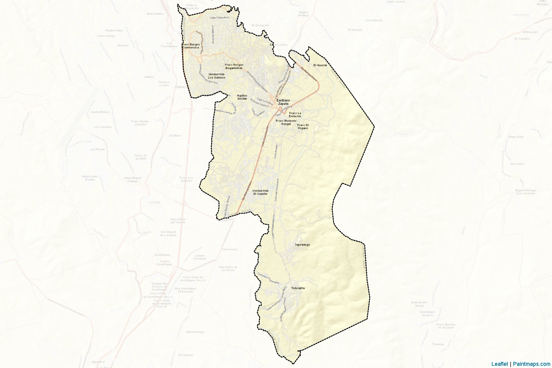 Emiliano Zapata (Morelos) Map Cropping Samples-2