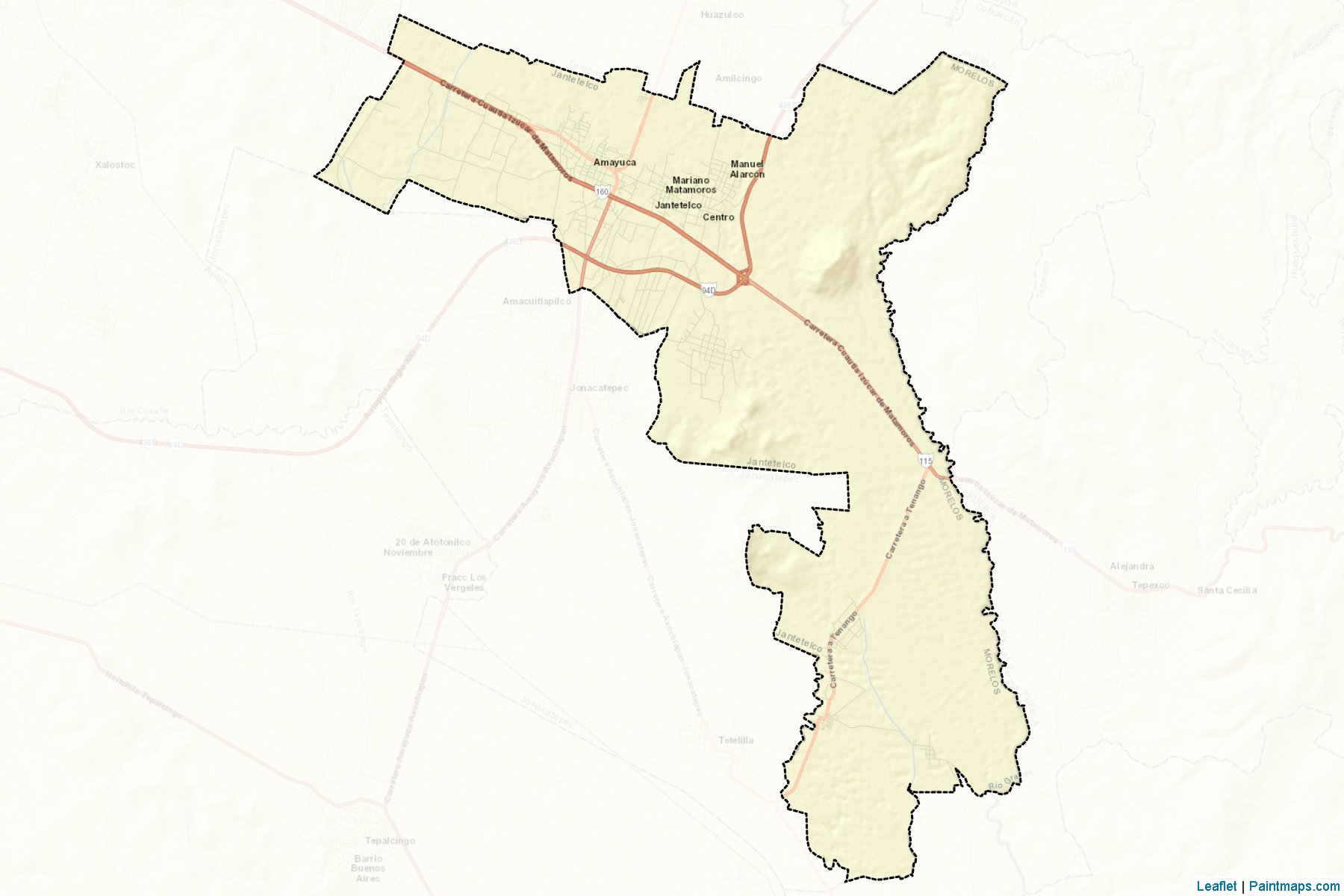 Jantetelco (Morelos) Map Cropping Samples-2