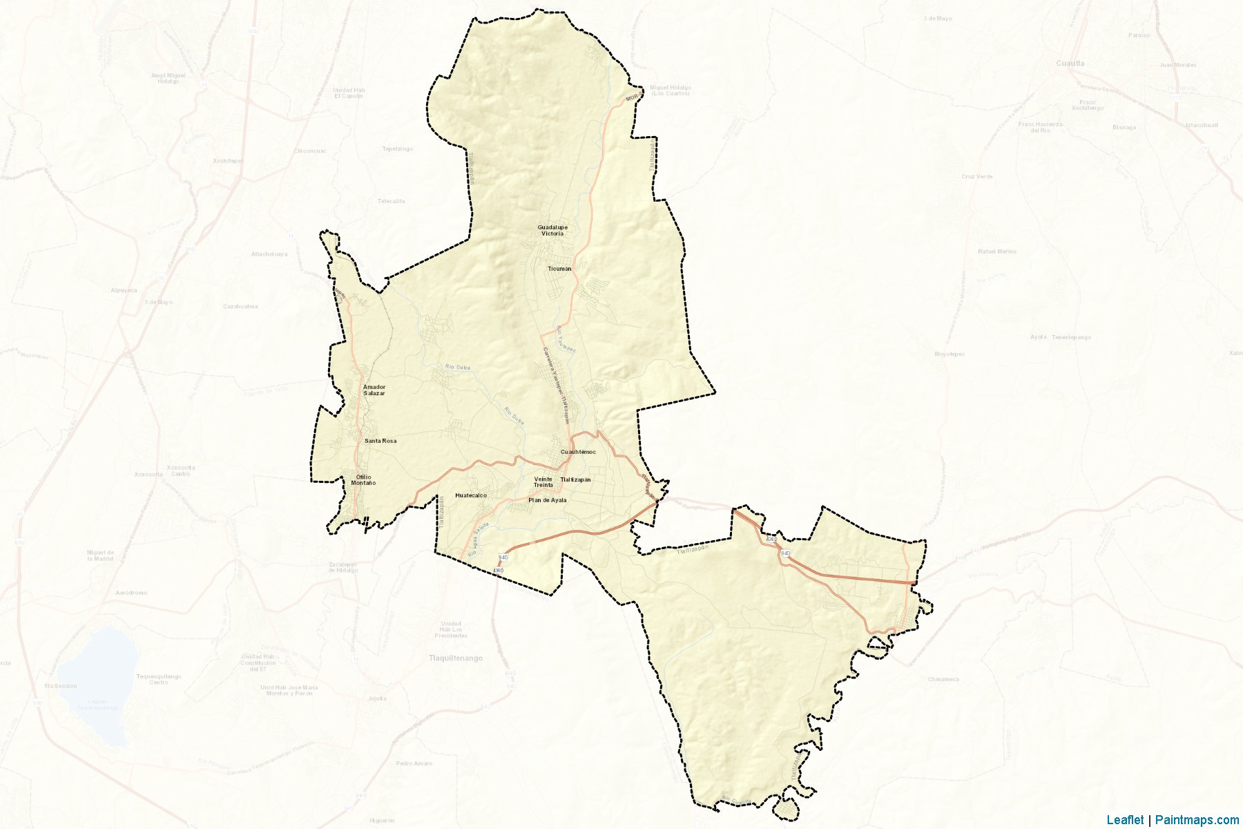 Muestras de recorte de mapas Tlaltizapán (Morelos)-2