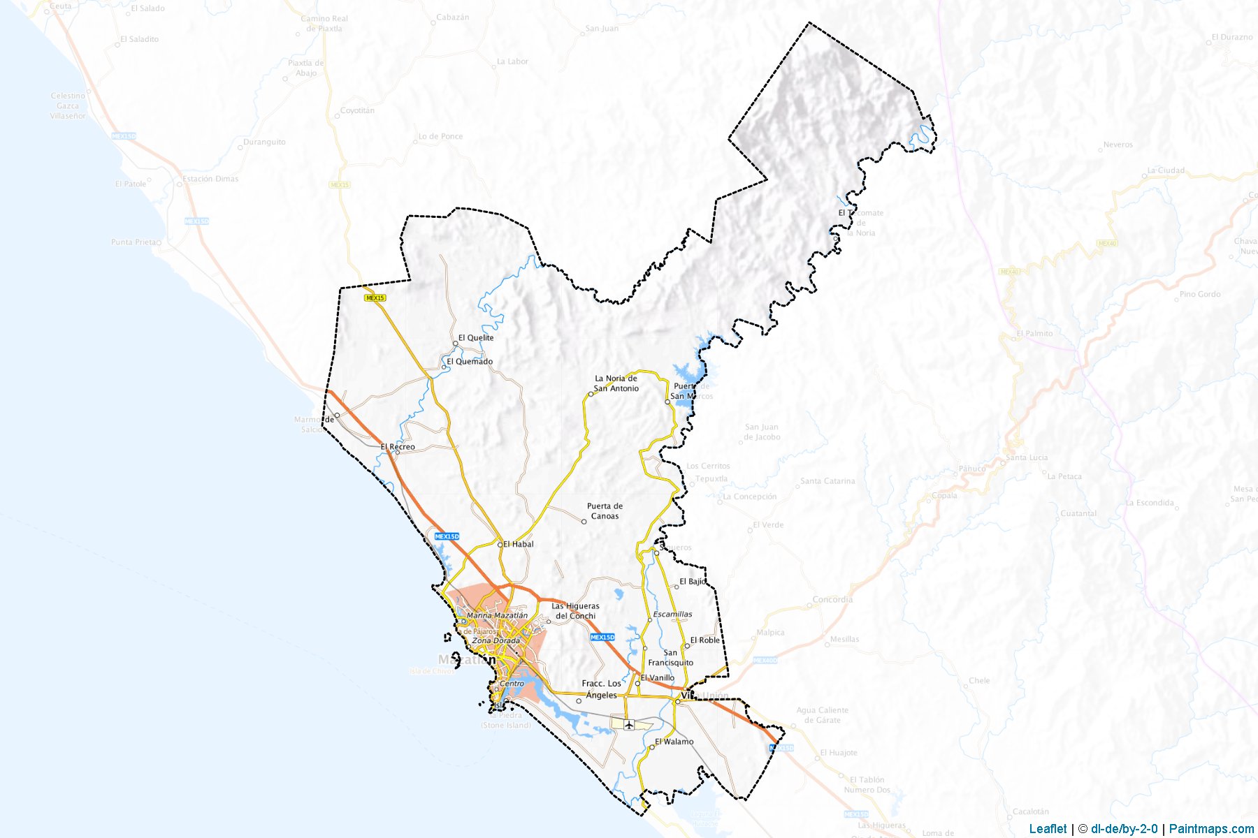 Mazatlán (Sinaloa) Haritası Örnekleri-1