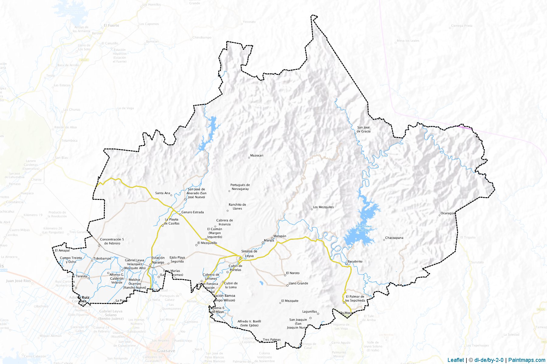 Muestras de recorte de mapas Sinaloa (Sinaloa)-1