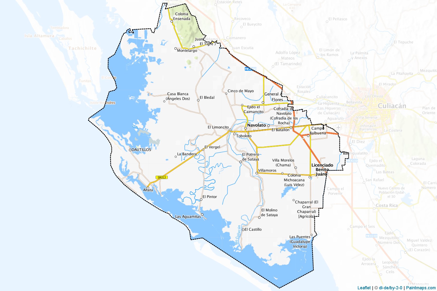 Navolato (Sinaloa) Map Cropping Samples-1