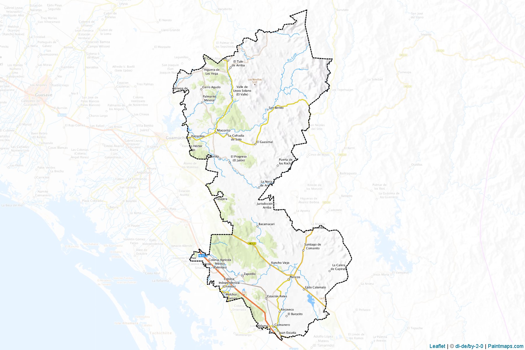 Mocorito (Sinaloa) Map Cropping Samples-1