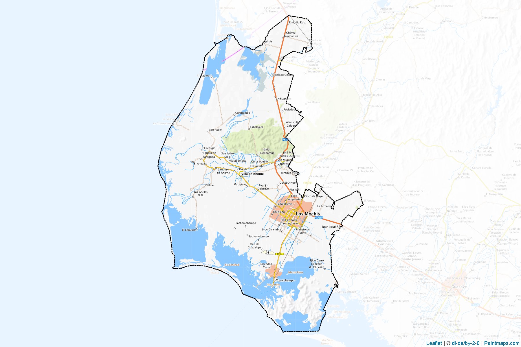 Muestras de recorte de mapas Ahome (Sinaloa)-1