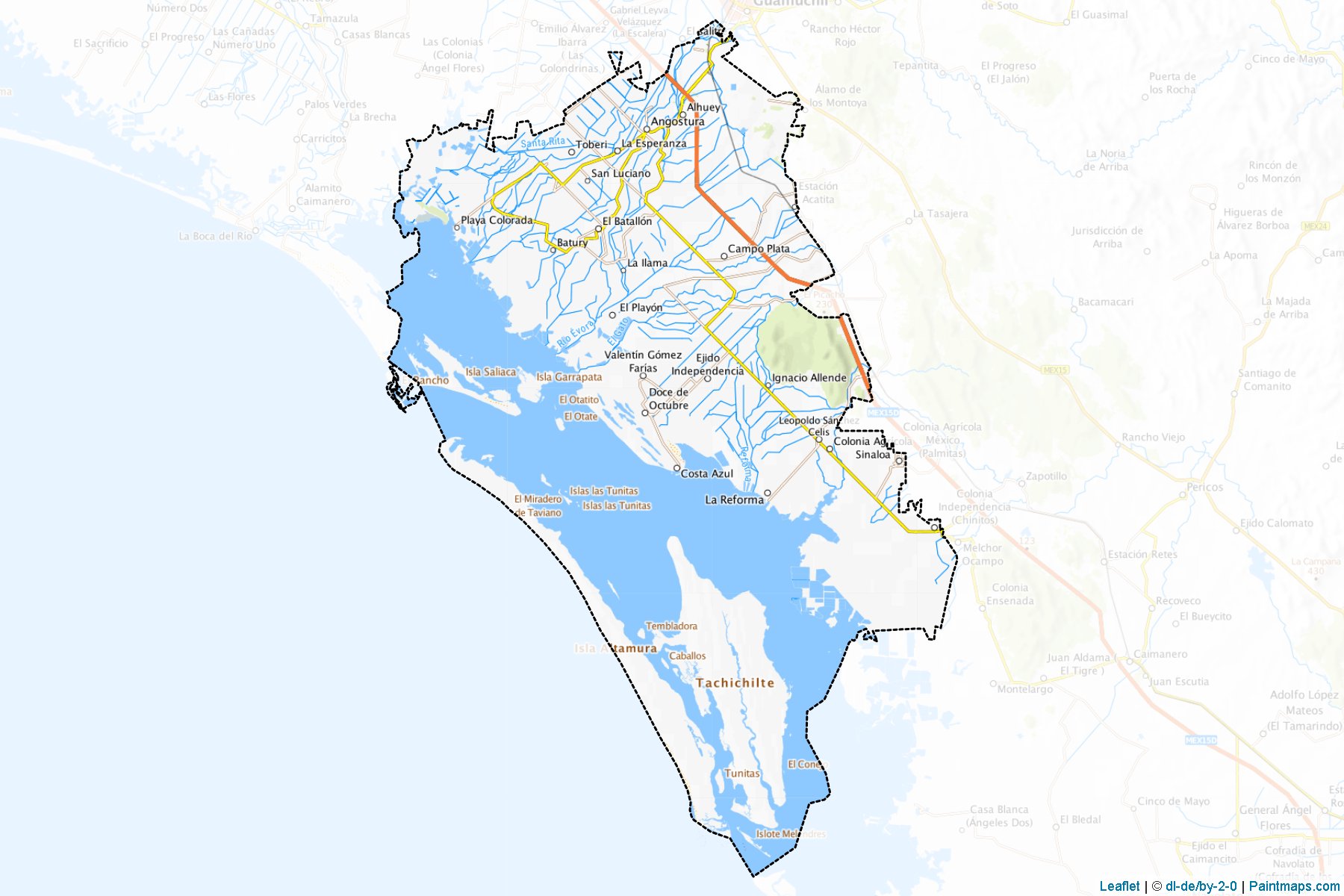 Angostura (Sinaloa) Map Cropping Samples-1