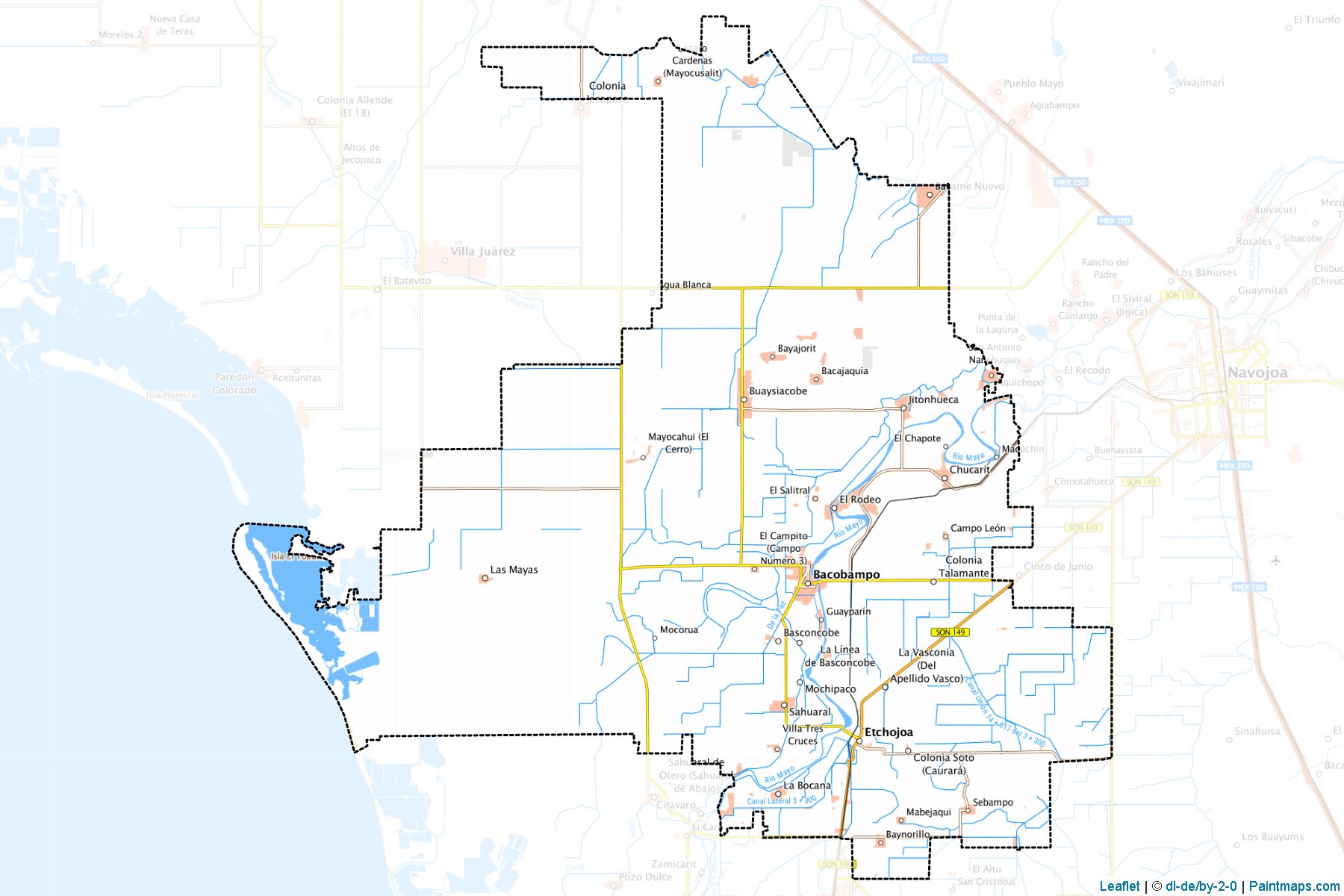 Etchojoa (Sonora) Map Cropping Samples-1