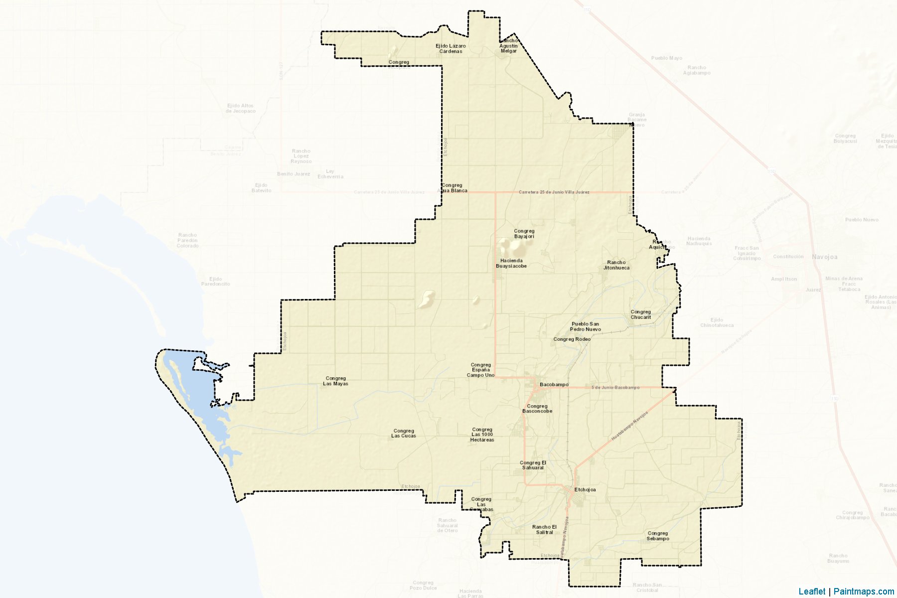 Etchojoa (Sonora) Map Cropping Samples-2