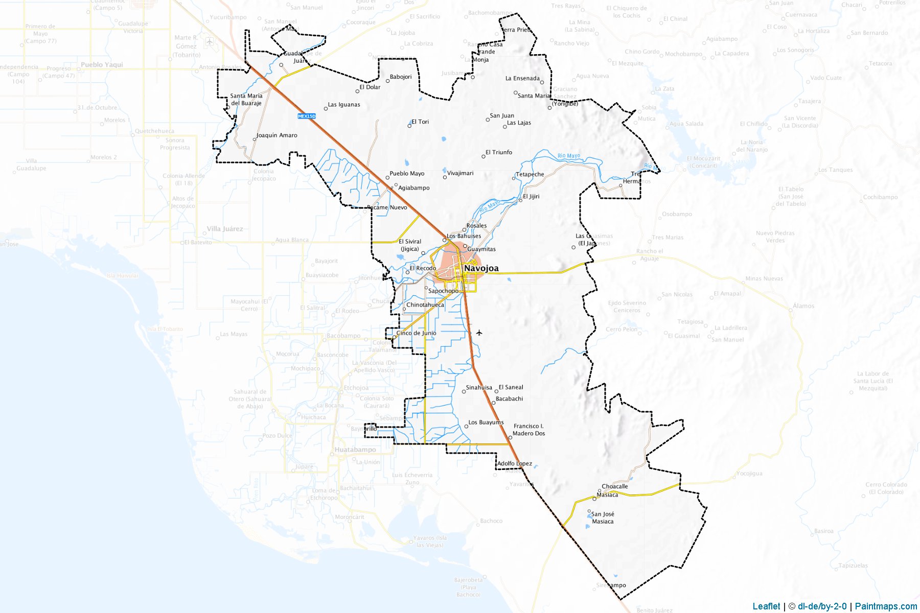 Navojoa (Sonora) Map Cropping Samples-1