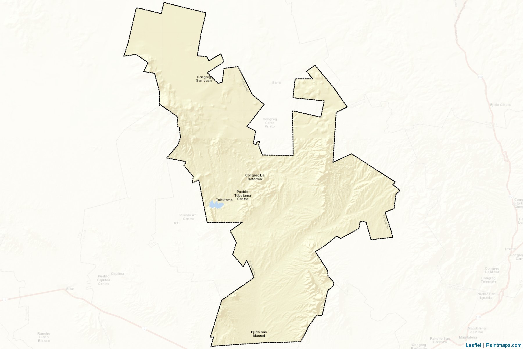 Tubutama (Sonora) Map Cropping Samples-2