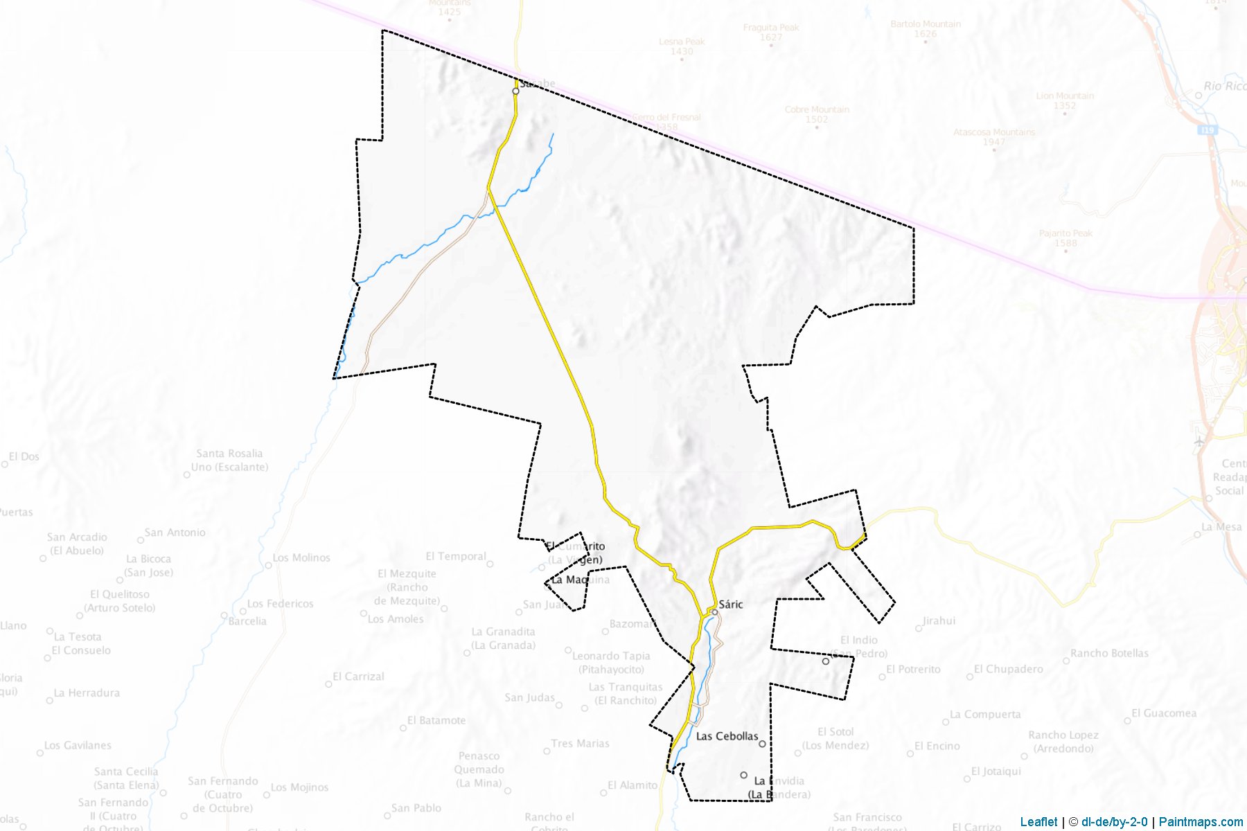 Sáric (Sonora) Map Cropping Samples-1